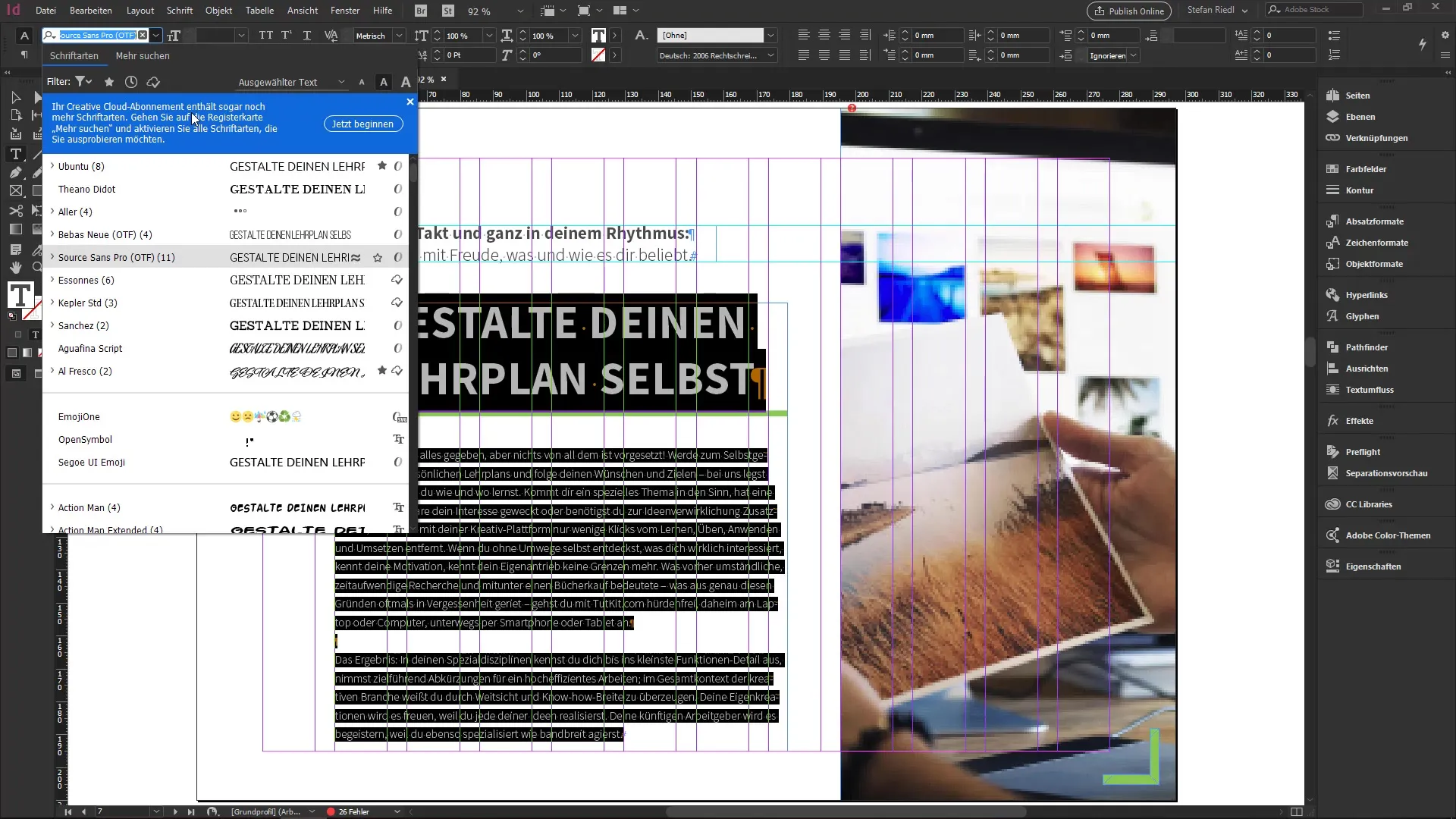 InDesign CC 14.0: Neuheiten für effizientere Arbeitsabläufe