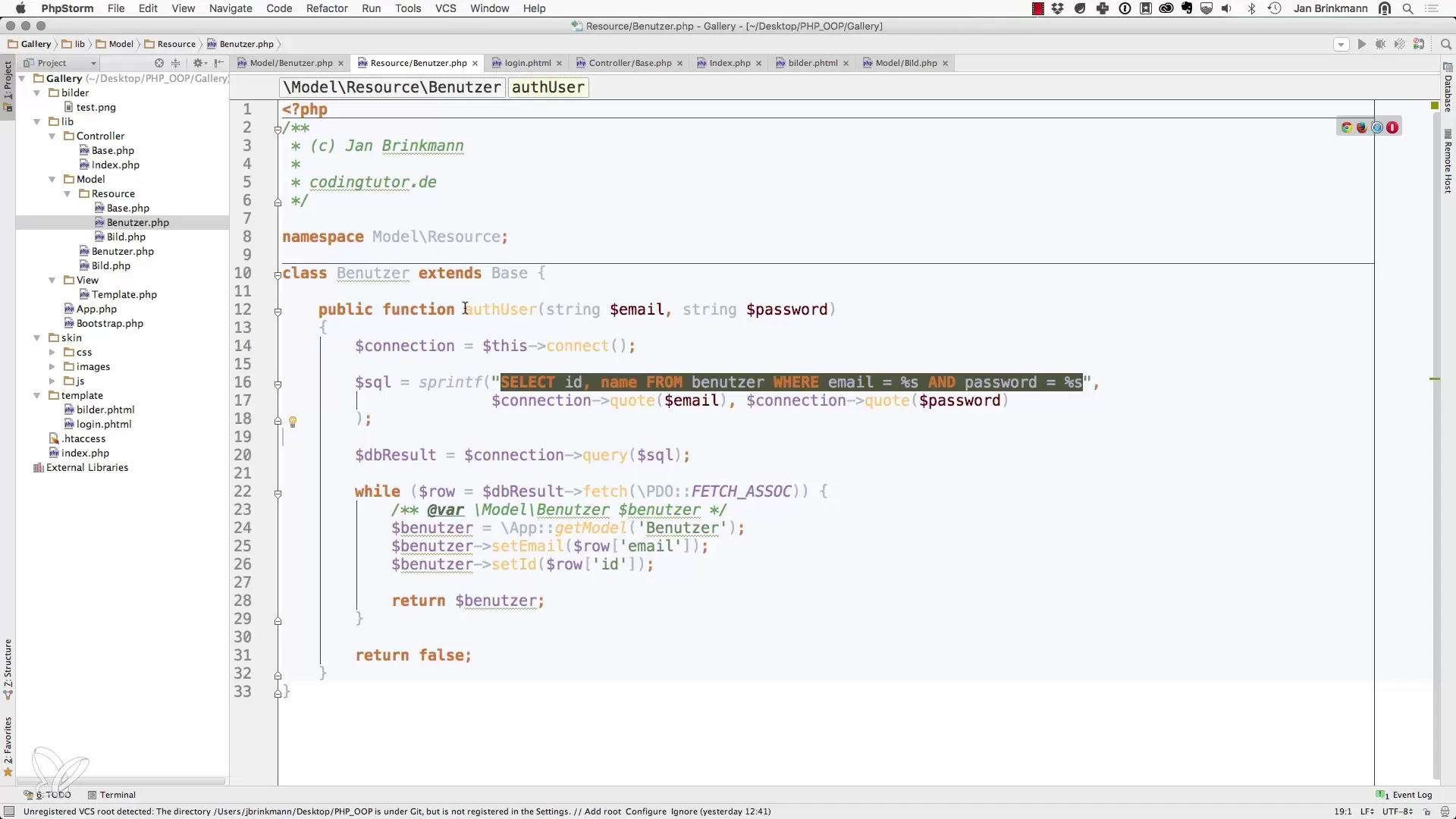 Benutzeranmeldung mit PHP und Session-Management