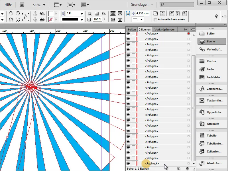 Merancang poster di Adobe InDesign - Bagian 1: Efek sinar