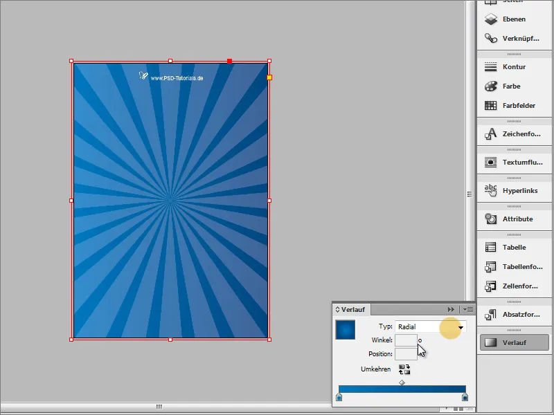 Mendesain poster di Adobe InDesign - Bagian 1: Efek sinar
