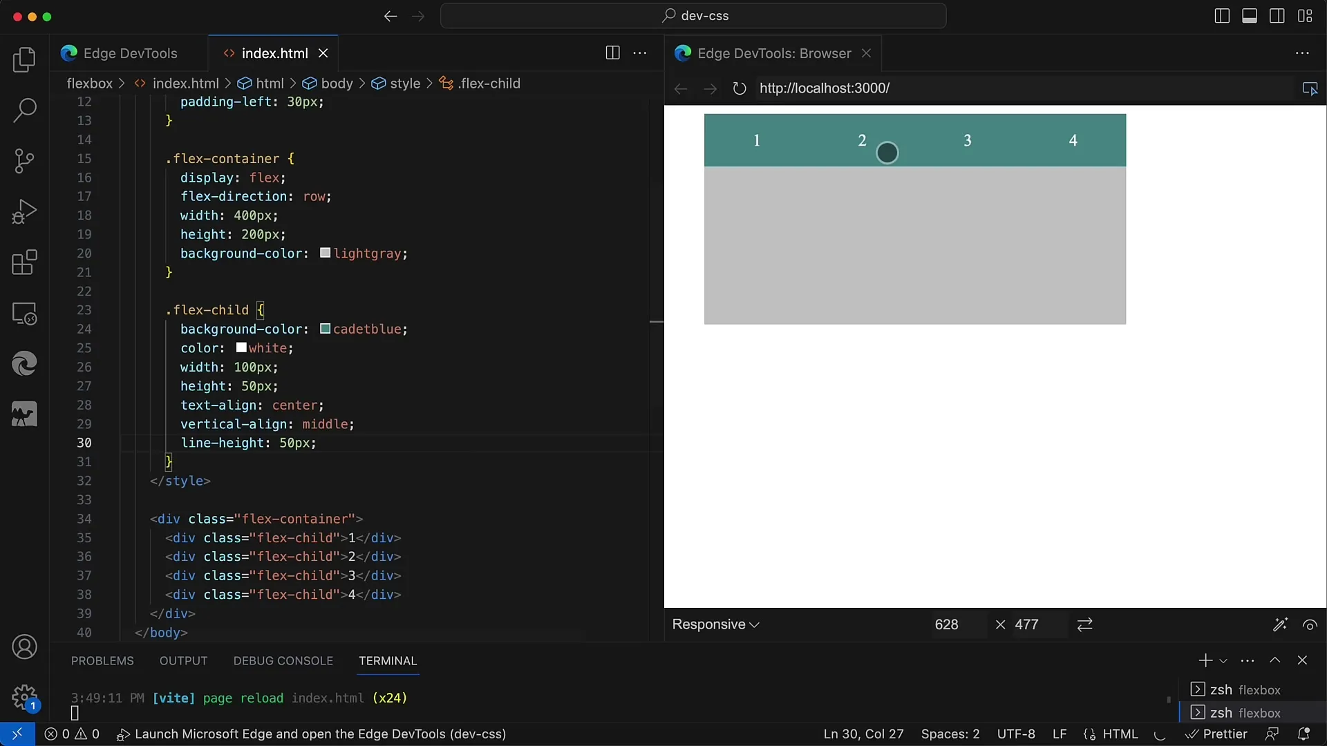 Flexbox Layout: Cum distribui elementele copil în mod egal