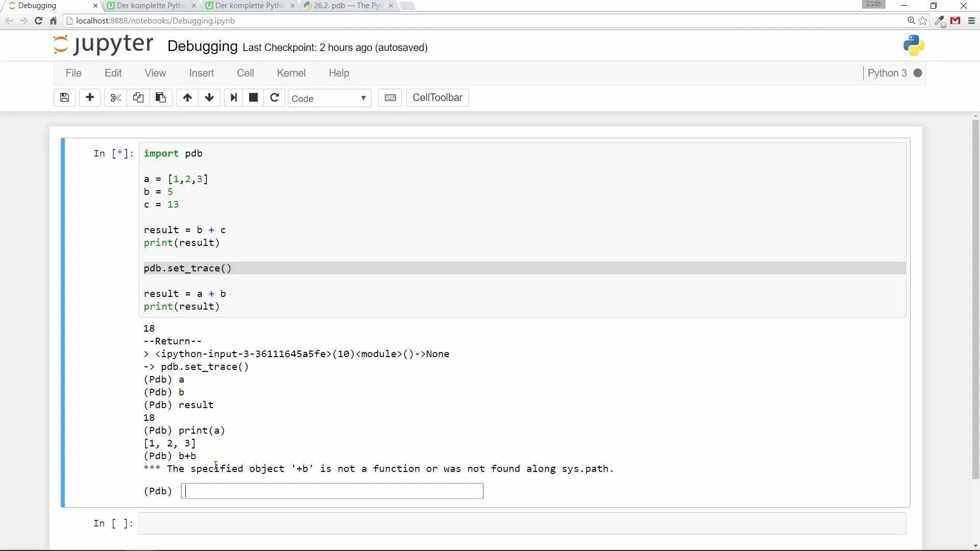 Mestre Python-debuggeren med PDB