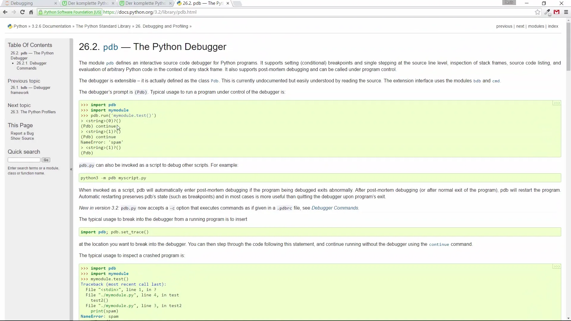 Mestring af Python-debuggeren med PDB