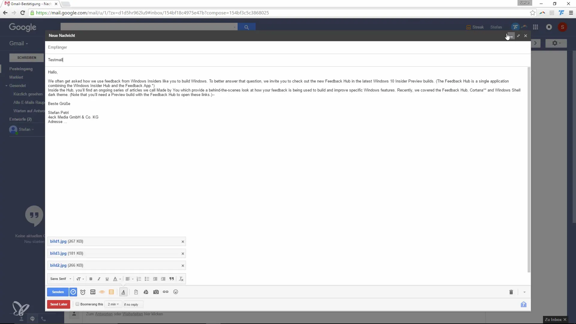 Google Mail Tricks - Utilizzare formattazioni e immagini in modo efficiente