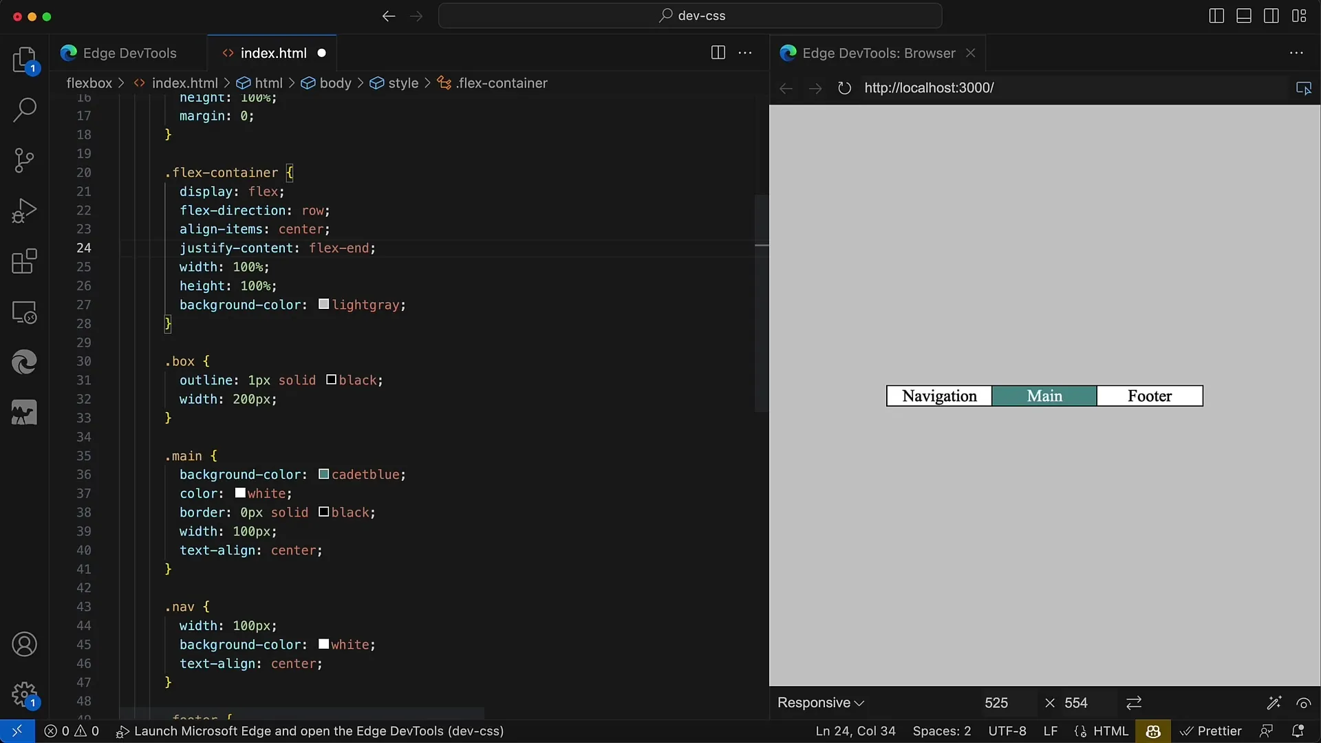 Flexbox v CSS a HTML: Návody na zarovnání v hlavní ose