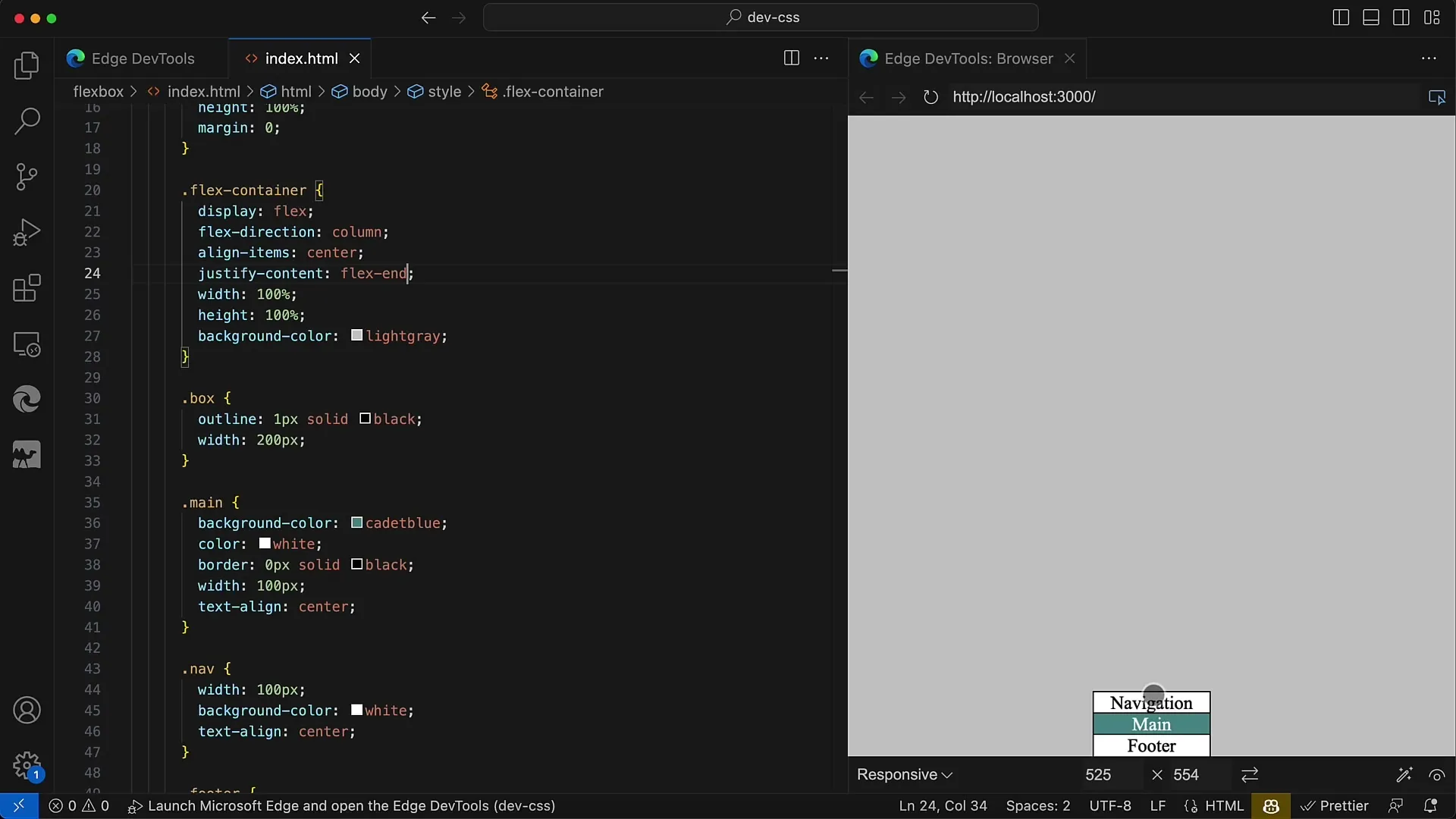 Flexbox v CSS a HTML: Návody na zarovnání v hlavní ose