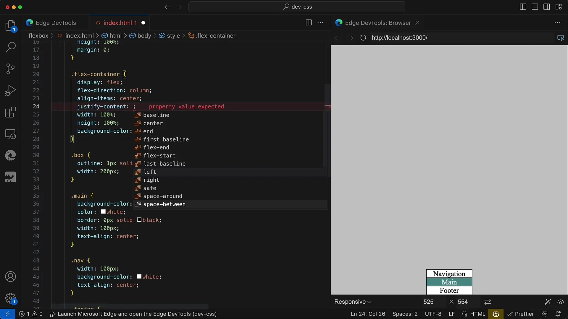 Flexbox v CSS a HTML: Návody na zarovnání v hlavní ose
