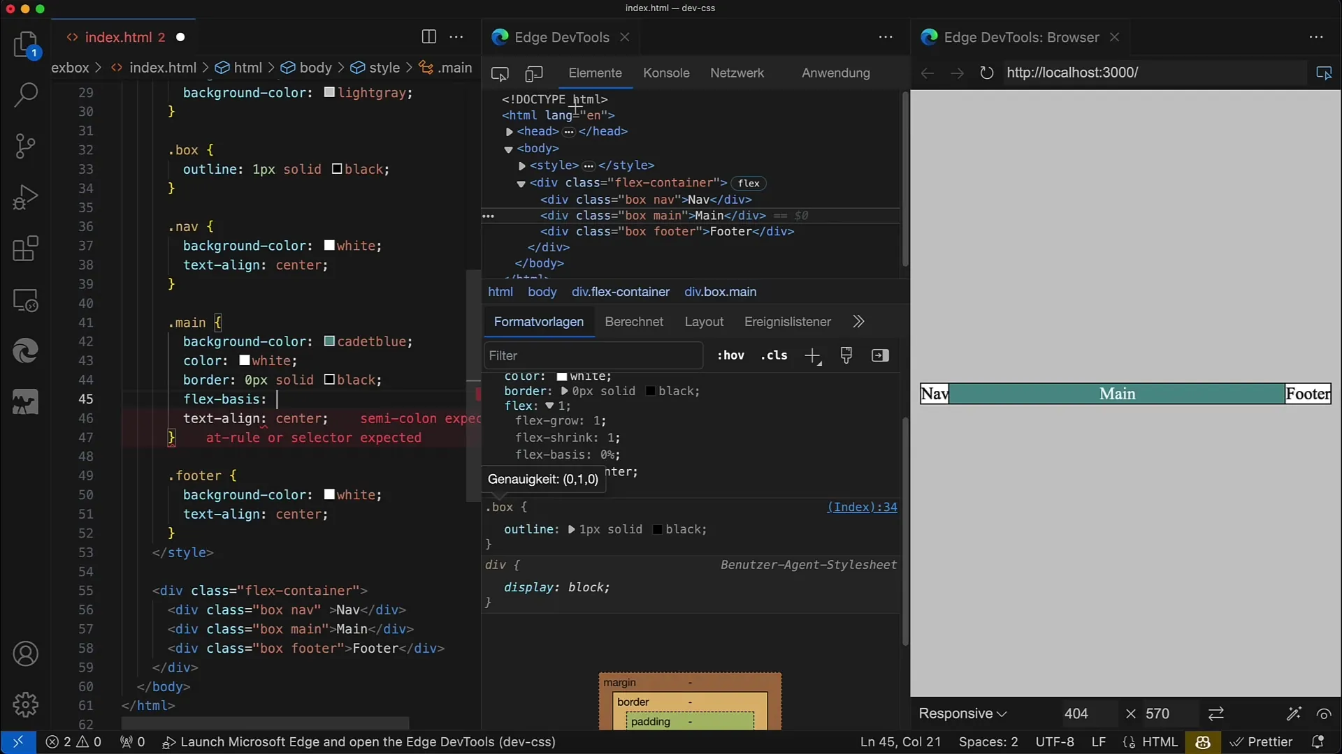 Flexbox v CSS: Porozumět významu Flex-Basis a Flex-Orientace
