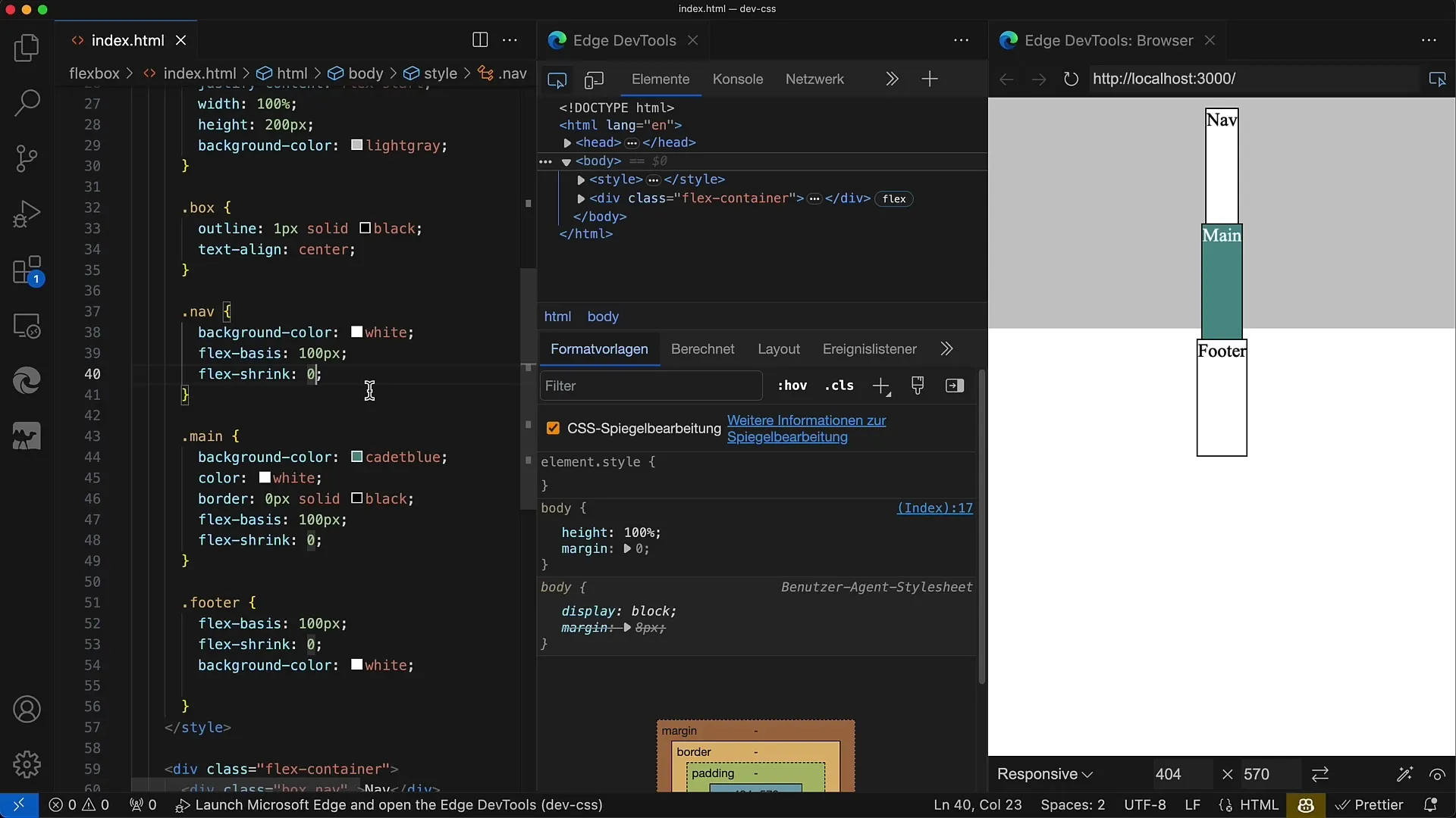 Flexbox: Řízení zmenšení směrem flex pomocí vlastnosti flex-shrink