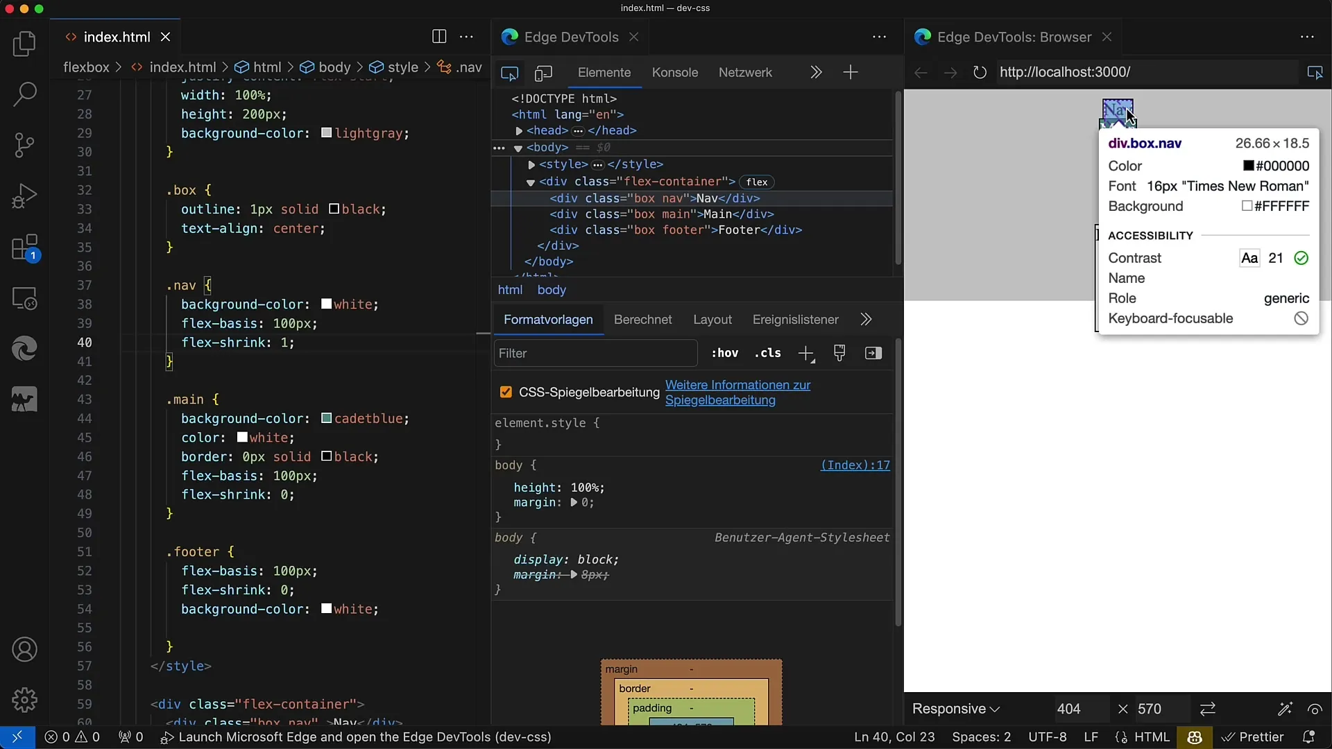 Flexbox: Řízení zmenšení ve směru flex pomocí vlastnosti flex-shrink