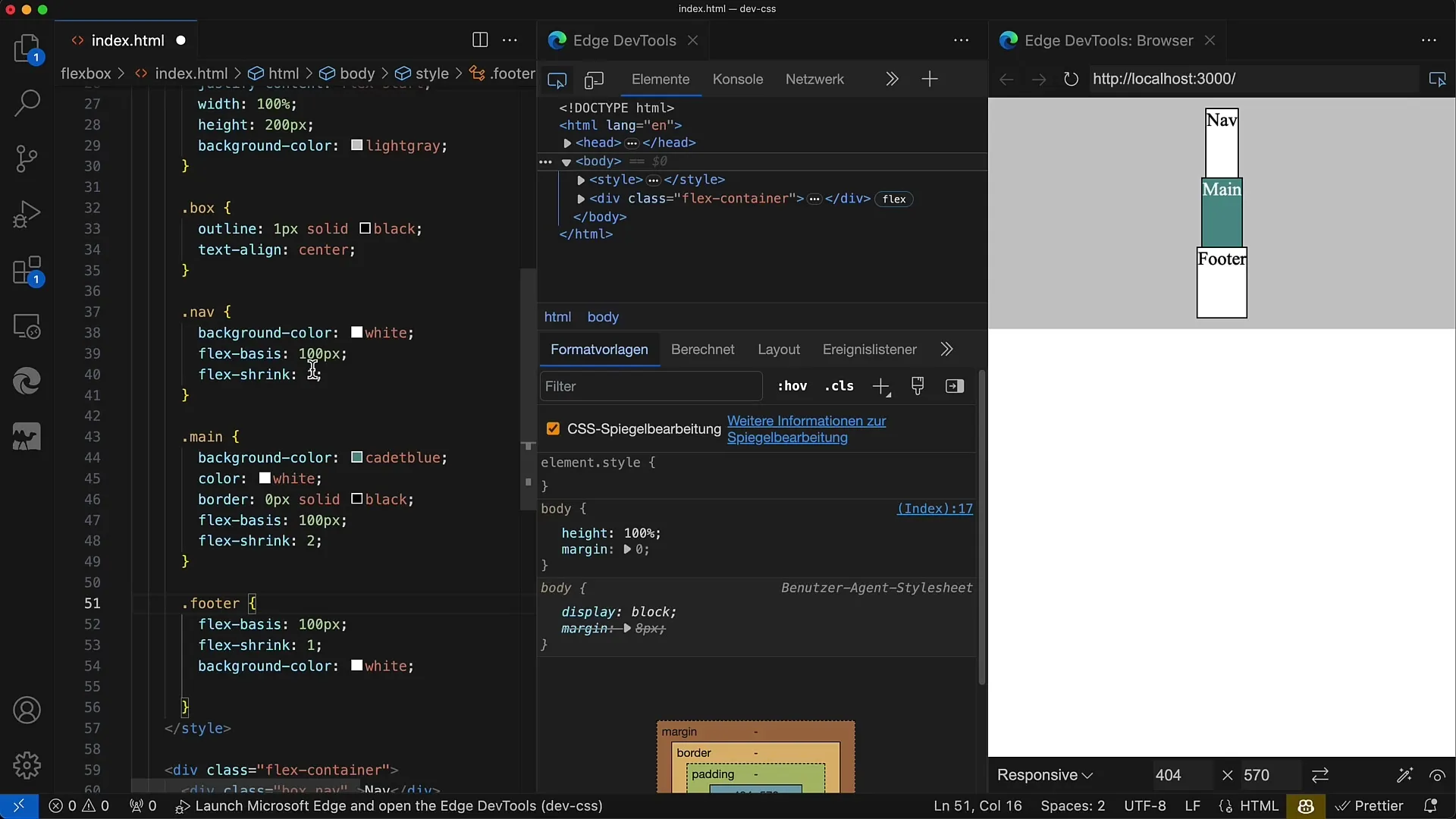 Flexbox: Řízení zmenšení ve směru Flex pomocí vlastnosti flex-shrink