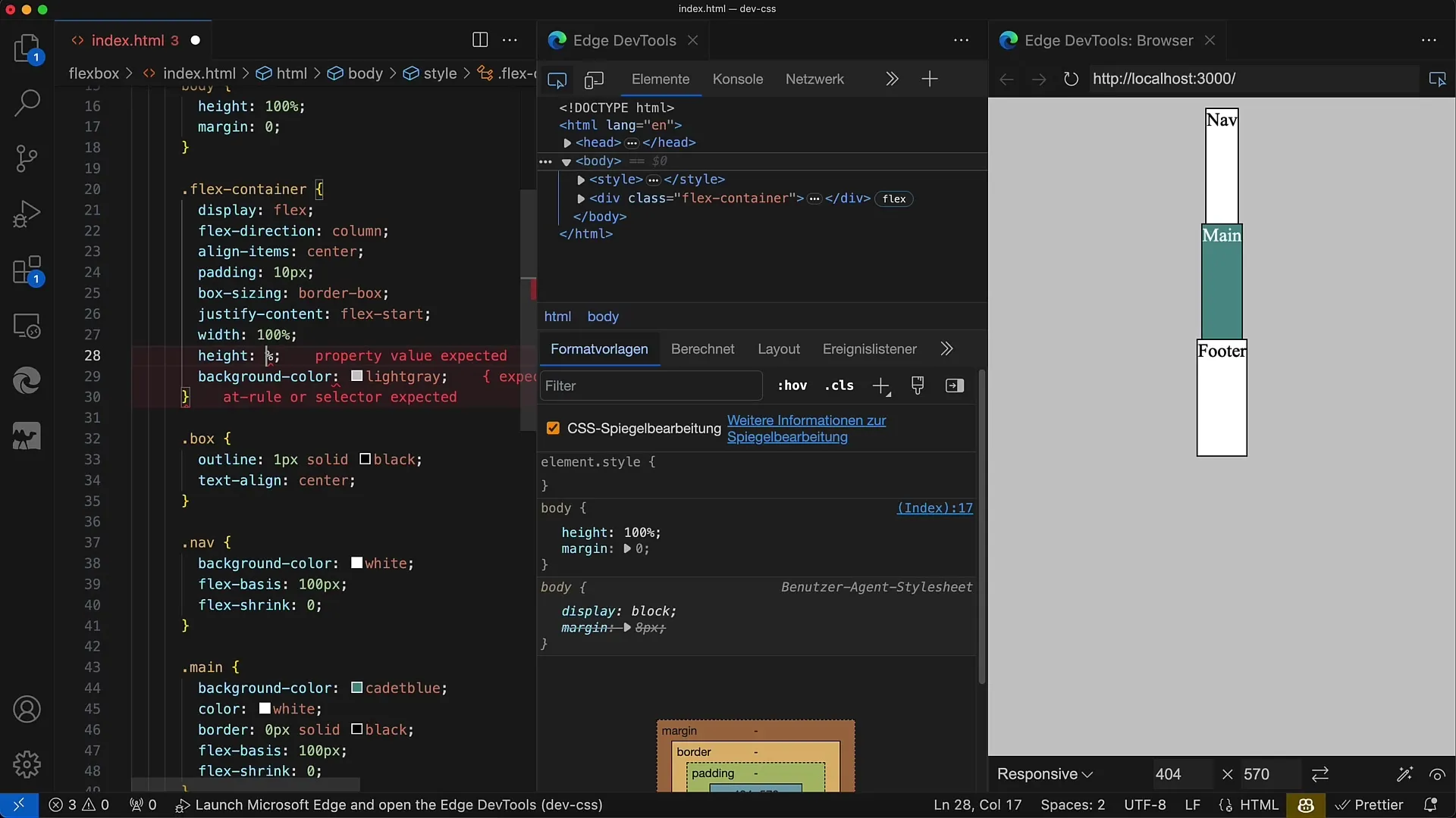 Flexbox: Řízení zmenšení ve flex směru pomocí vlastnosti flex-shrink