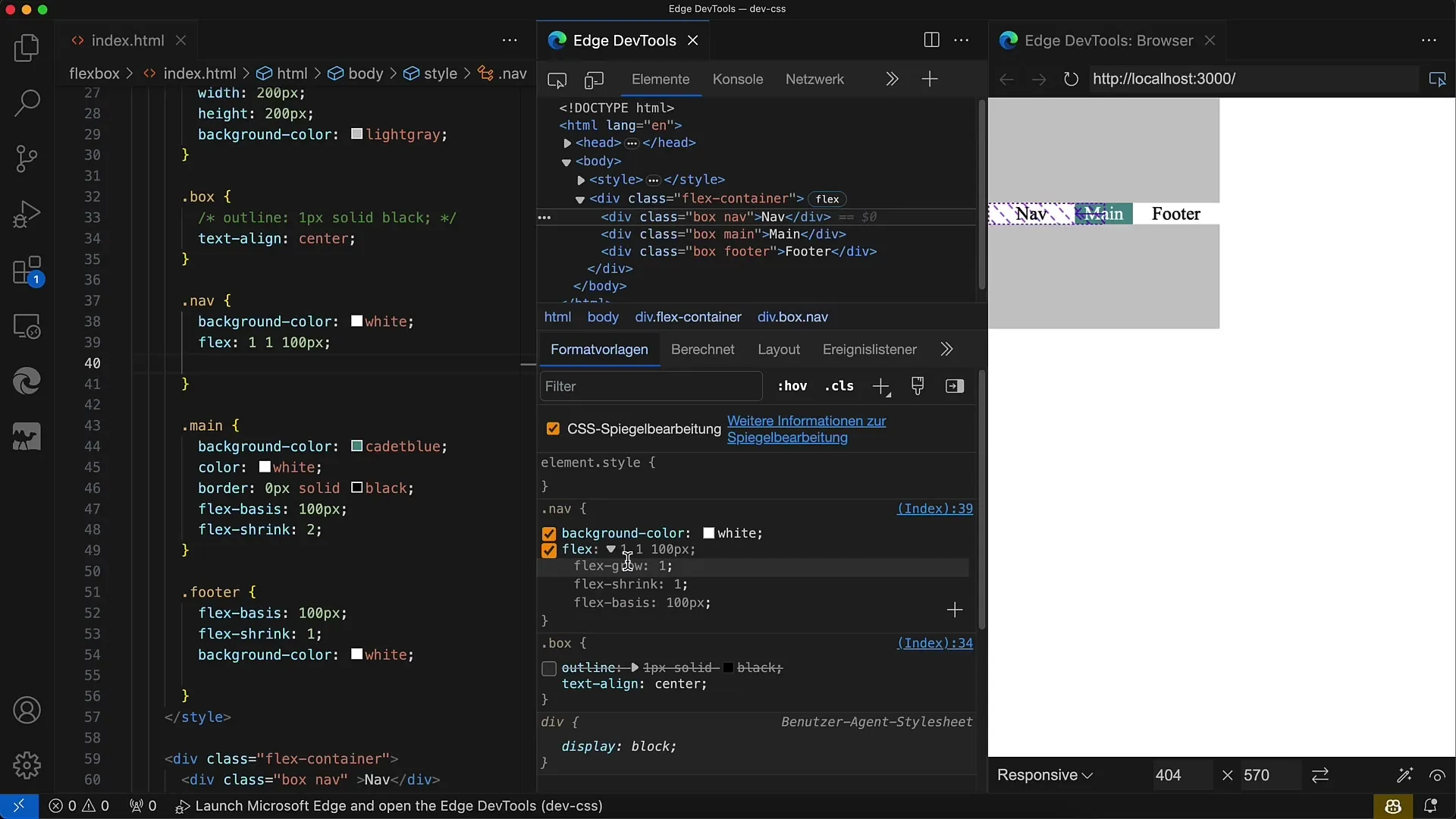 Flexbox: Řízení zmenšování ve směru Flex pomocí vlastnosti flex-shrink