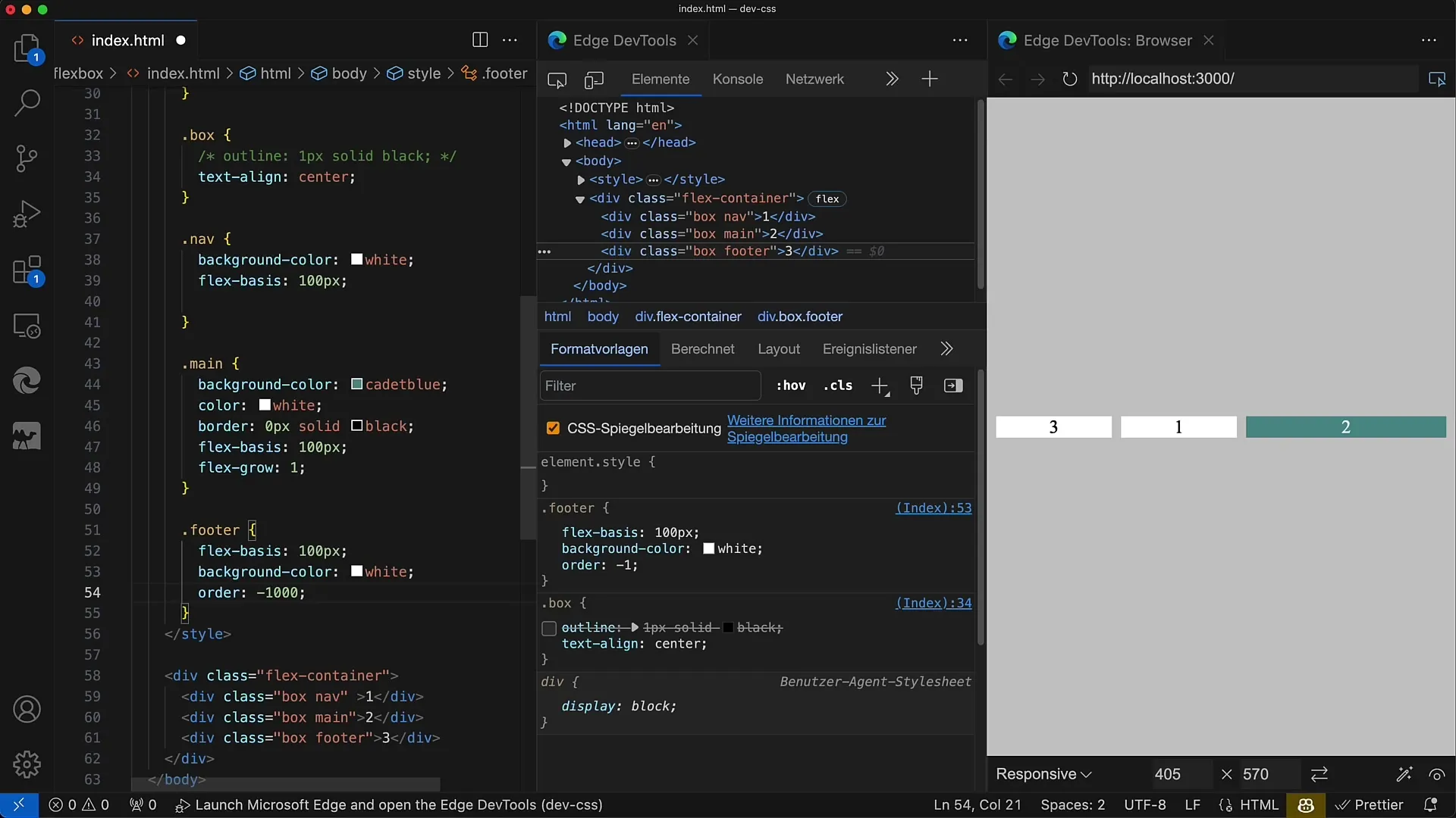 Flexbox v CSS: Jak třídit prvky s pomocí Order a obráceným směrem