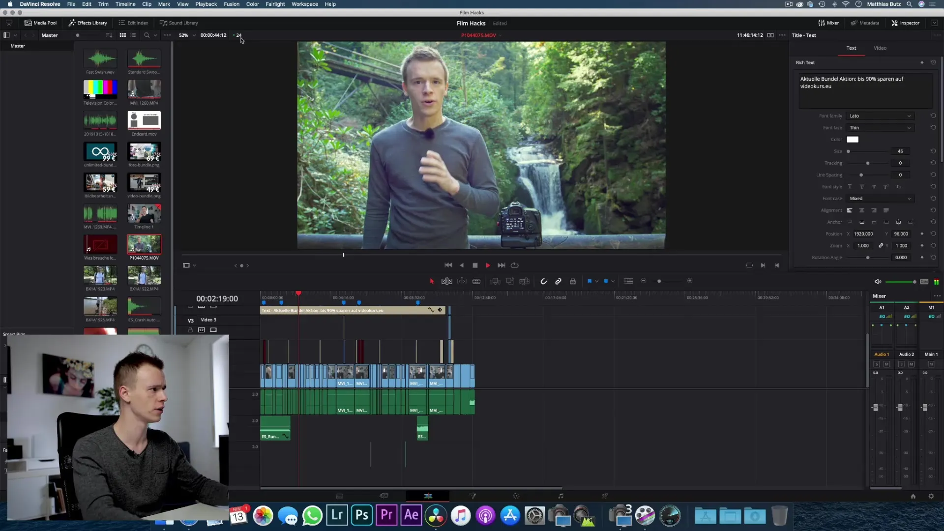 Raw-Material für DaVinci Resolve effektiv herunterladen Raw-Material für DaVinci Resolve effektiv herunterladen