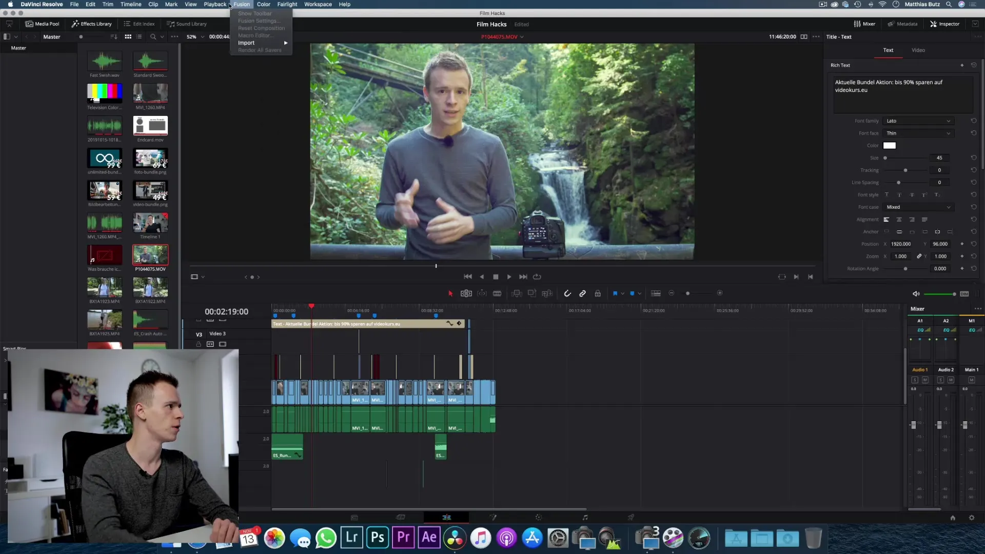 Raw-Material für DaVinci Resolve effektiv herunterladen Raw-Material für DaVinci Resolve effektiv herunterladen
