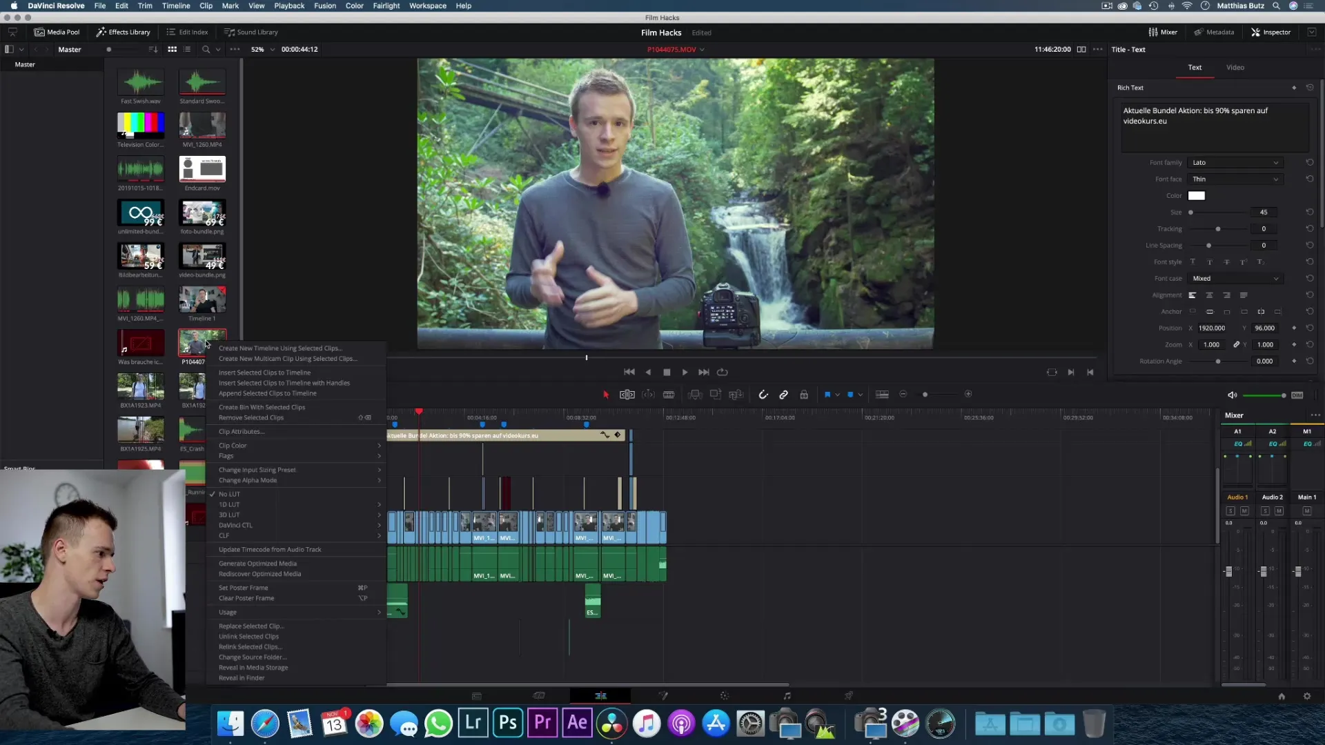 Raw-Material für DaVinci Resolve effektiv herunterladen Raw-Material für DaVinci Resolve effektiv herunterladen