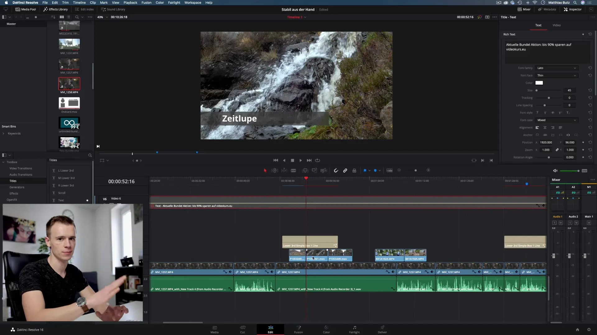 Efficiënt werken met lagen in DaVinci Resolve Efficiënt werken met lagen in DaVinci Resolve