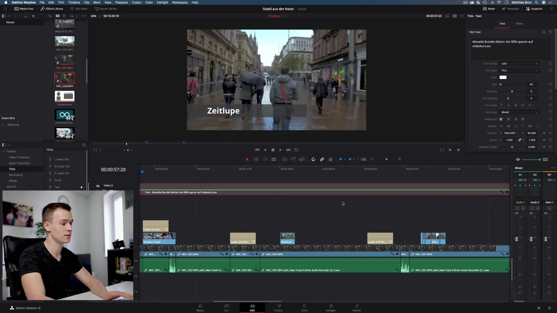 Efficiënt werken met lagen in DaVinci Resolve Efficiënt werken met lagen in DaVinci Resolve