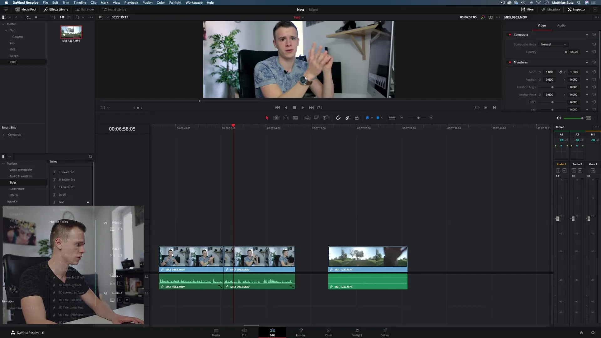 Efficiënt werken met lagen in DaVinci Resolve Efficiënt werken met lagen in DaVinci Resolve