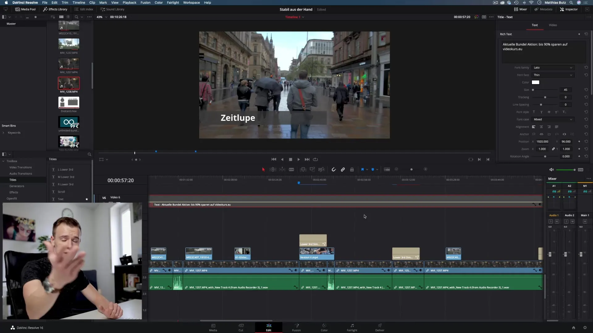 Efficiënt werken met lagen in DaVinci Resolve Efficiënt werken met lagen in DaVinci Resolve