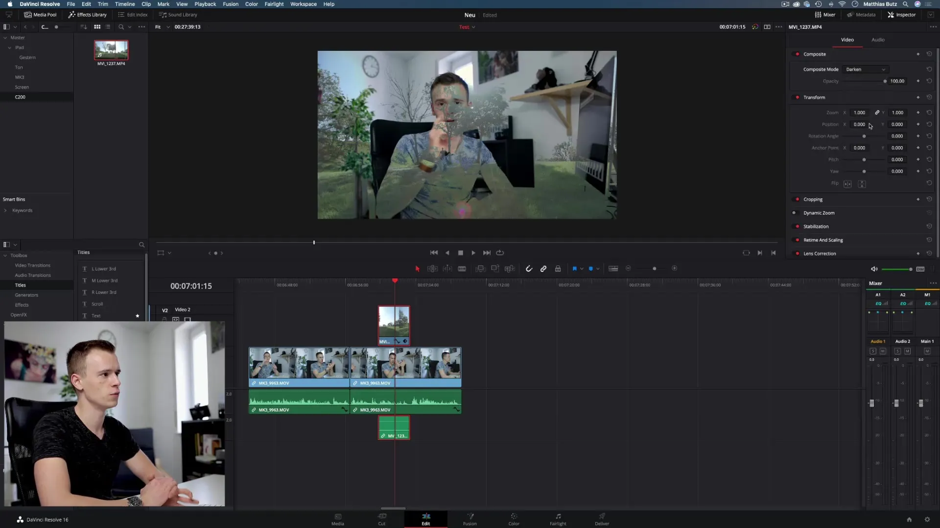 Efficiënt werken met lagen in DaVinci Resolve Efficiënt werken metlagen in DaVinci Resolve
