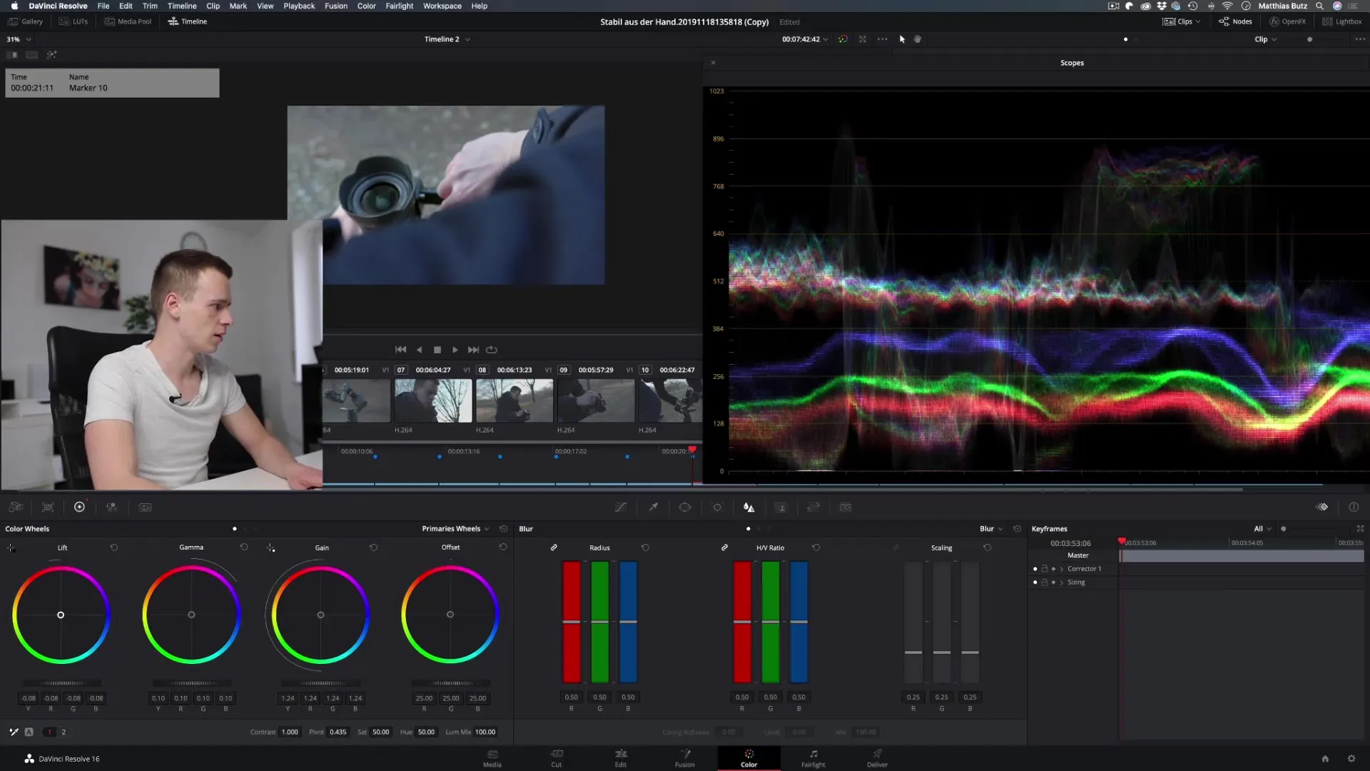 Kleurcorrectie in DaVinci Resolve - Kleurwielen in detail Kleurcorrectie in DaVinci Resolve - Kleurwielen in detail