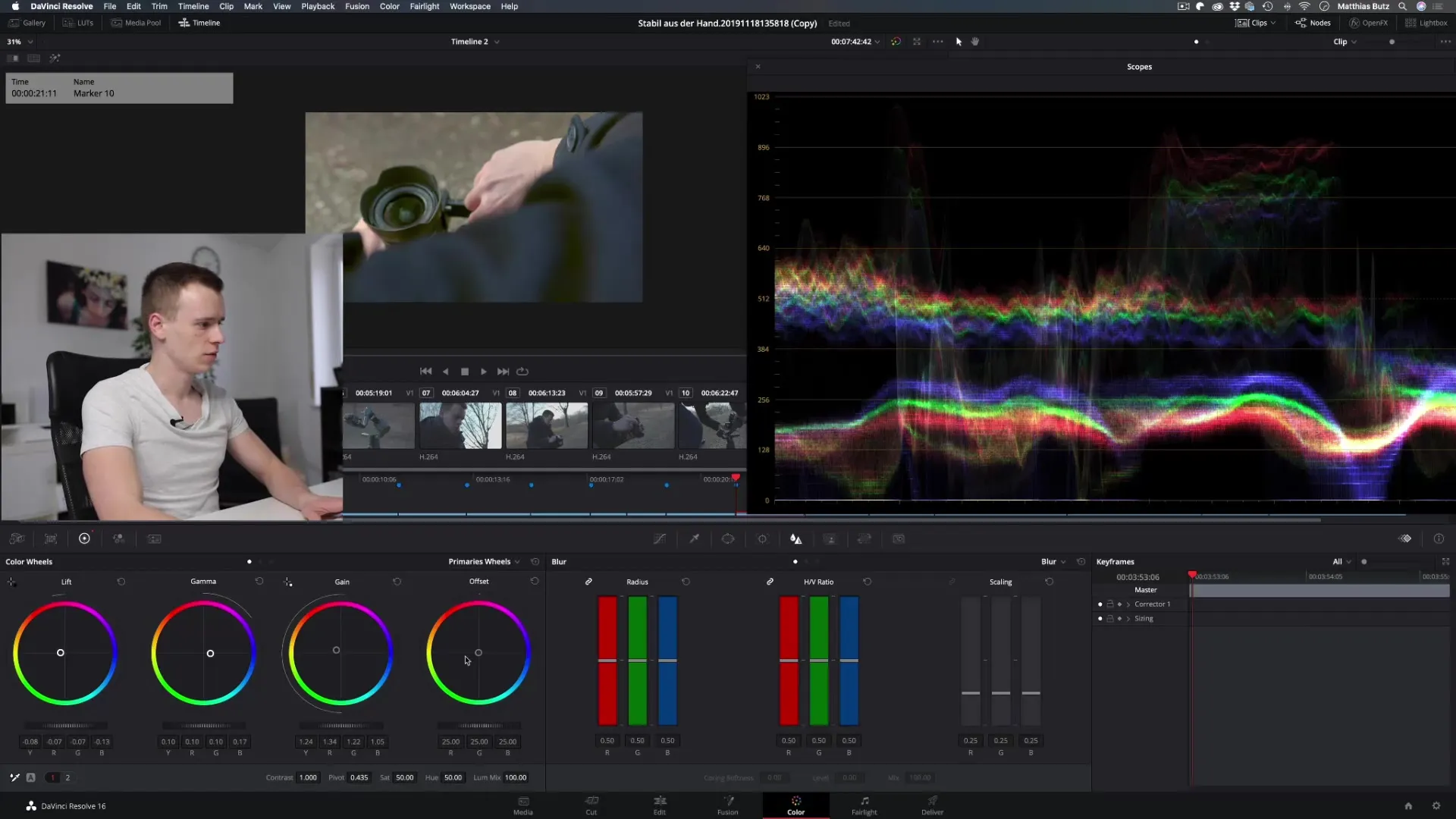 Kleurcorrectie in DaVinci Resolve – Kleurwielen in detail Kleurcorrectie in DaVinci Resolve – Kleurwielen in detail