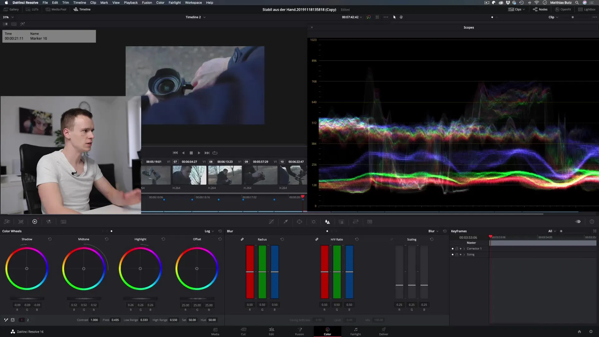 Kleurcorrectie in DaVinci Resolve - Kleurwielen in detail Kleurcorrectie in DaVinci Resolve – Kleurwielen in detail