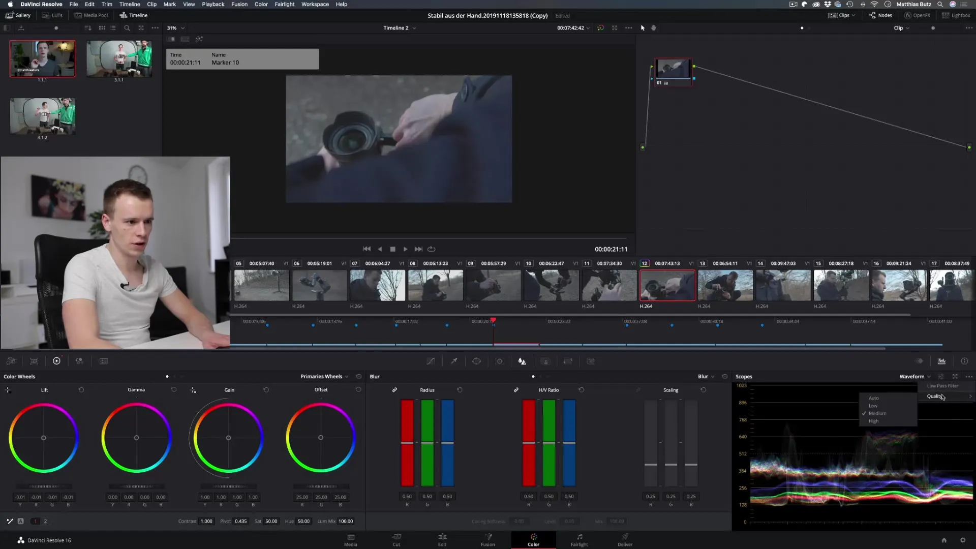 Kleurcorrectie in DaVinci Resolve – Kleurwielen in detail Kleurcorrectie in DaVinci Resolve – Kleurringen in detail