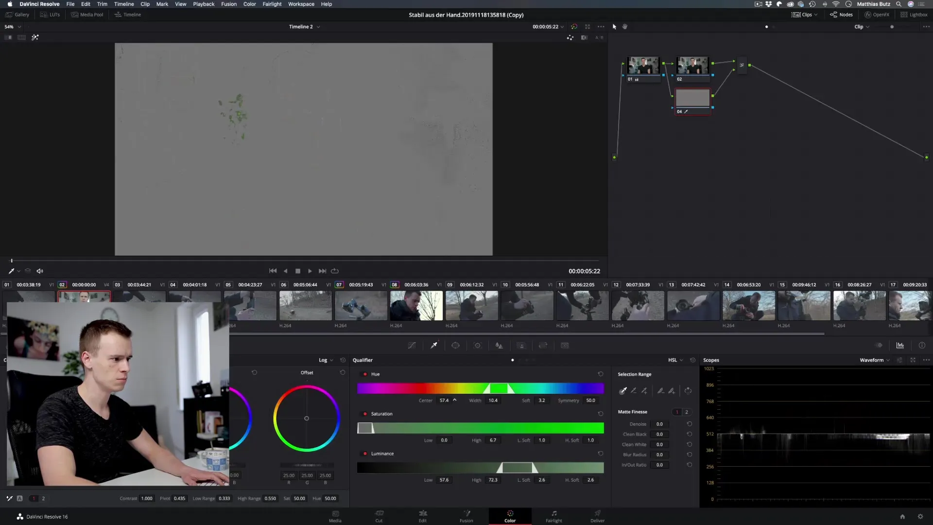 DaVinci Resolve: Effectief werken met de qualifier DaVinci Resolve: Effectief werken met de Qualifier