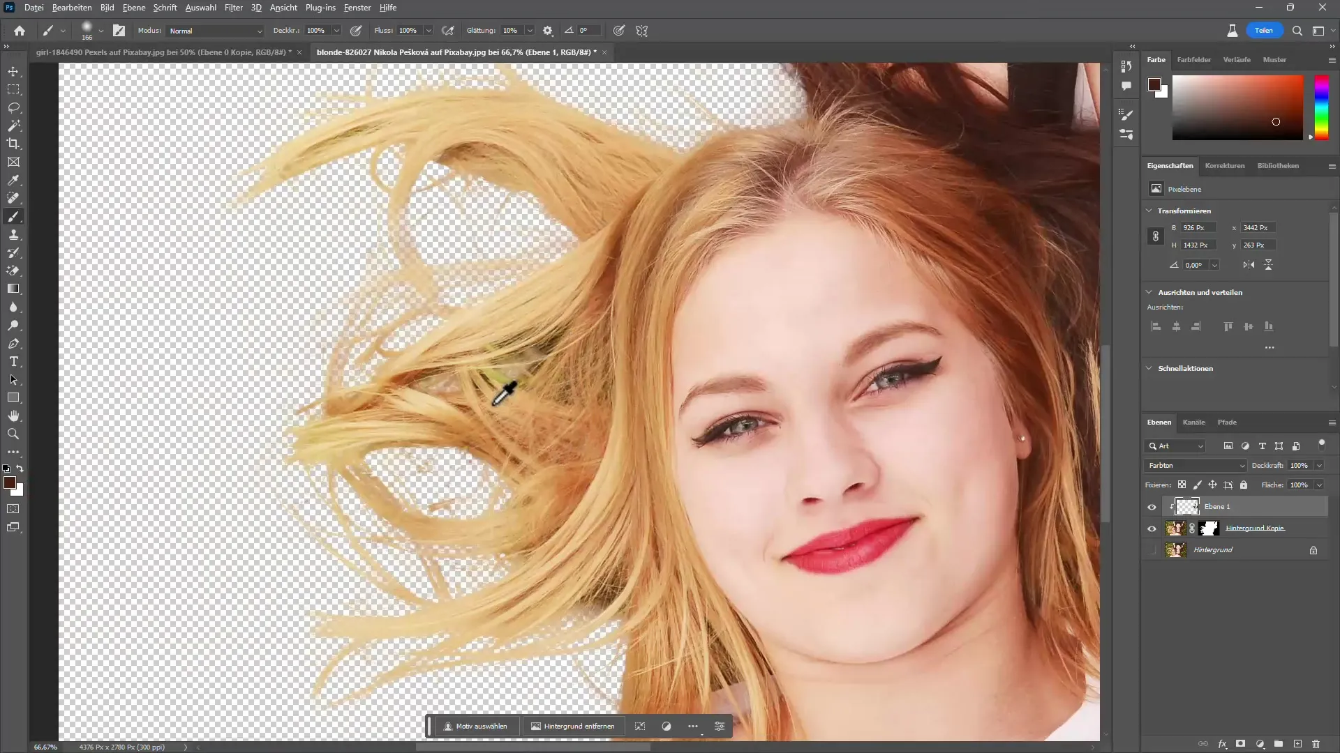 Effektiv fjerning av hår i Photoshop - En praktisk veiledning