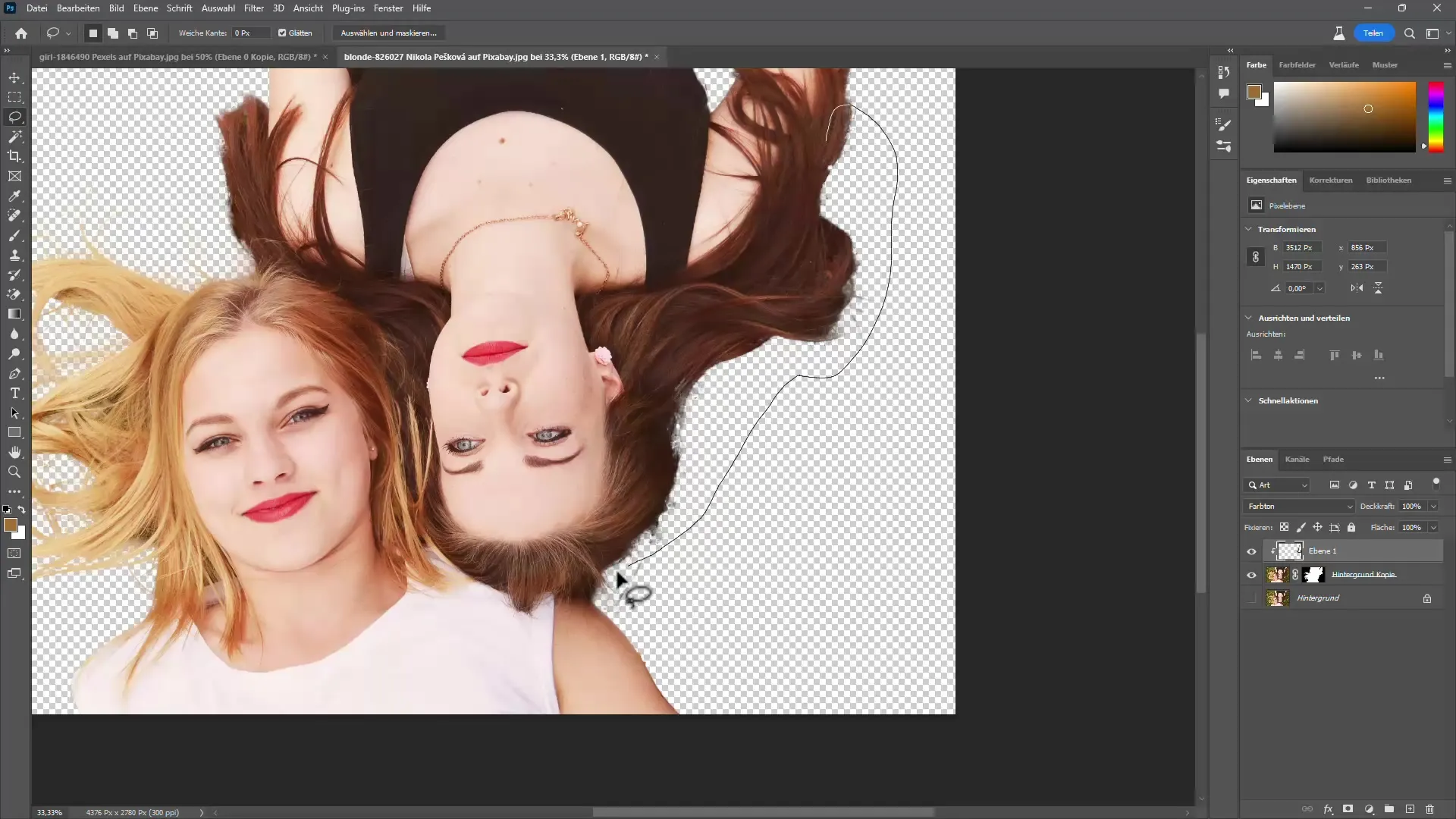 Effektiv utsnitt av hår i Photoshop – En praktisk veiledning