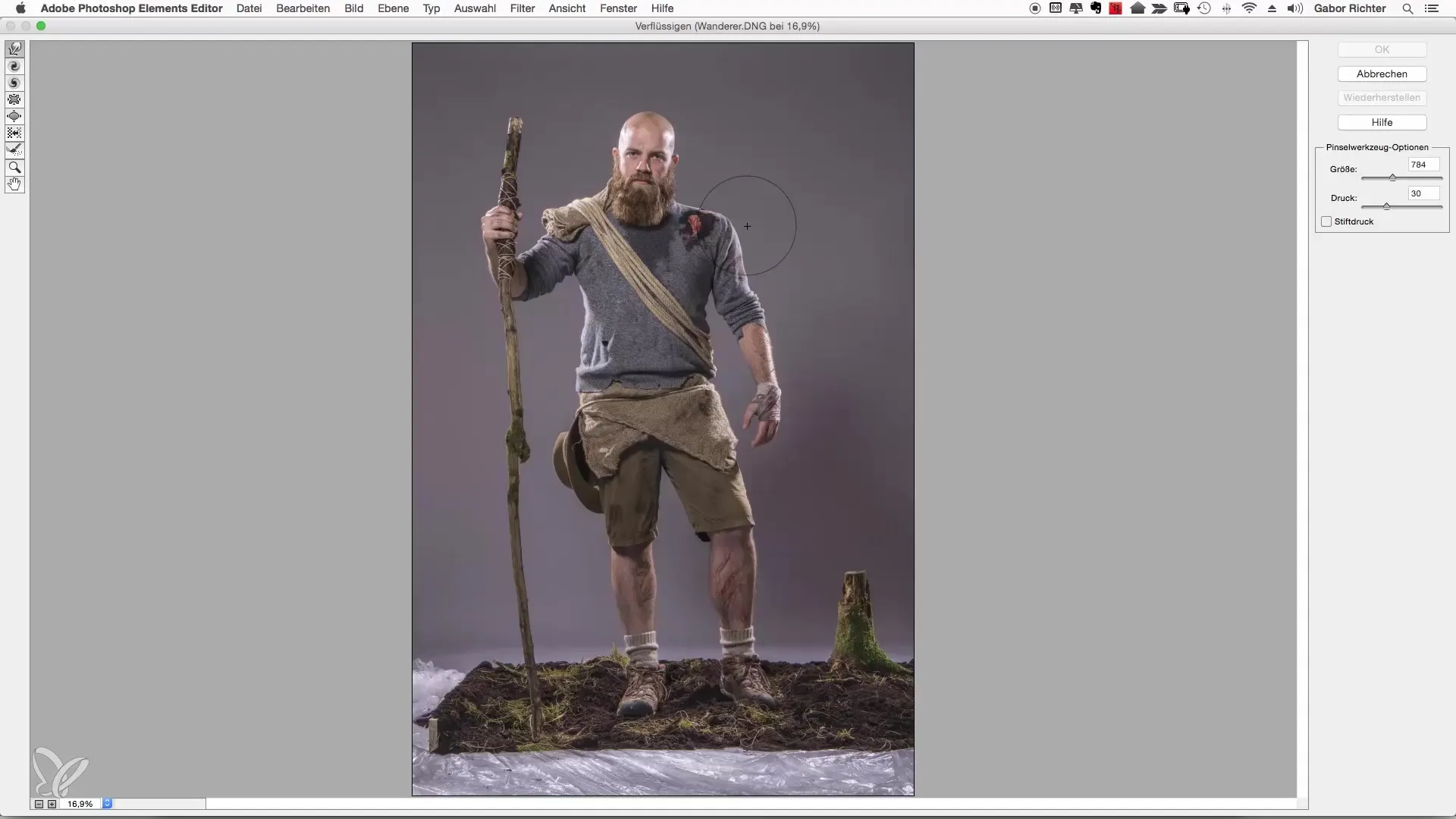 Cuerpo de deformación en Photoshop Elements para obtener los mejores resultados Cuerpo de deformación en Photoshop Elements para mejores resultados