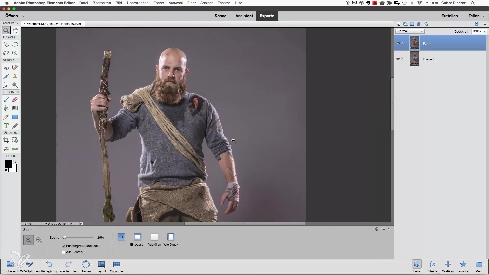 Deformación corporal en Photoshop Elements para obtener los mejores resultados Deformación del cuerpo en Photoshop Elements para obtener los mejores resultados