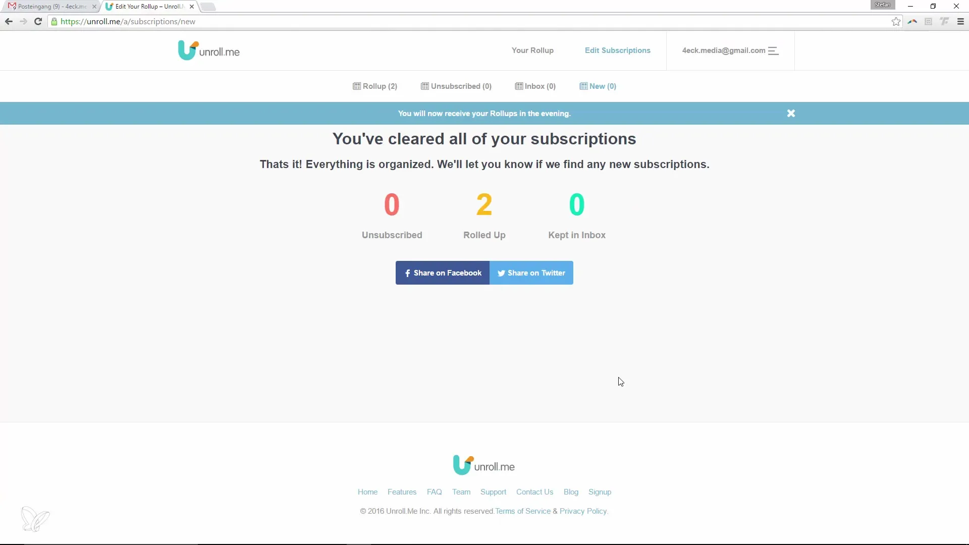 Newsletter verwalten mit Unroll.me – Effektiv E-Mail-Flut bändigen Newsletter verwalten mit Unroll.me – Effektiv E-Mail-Flut bändigen