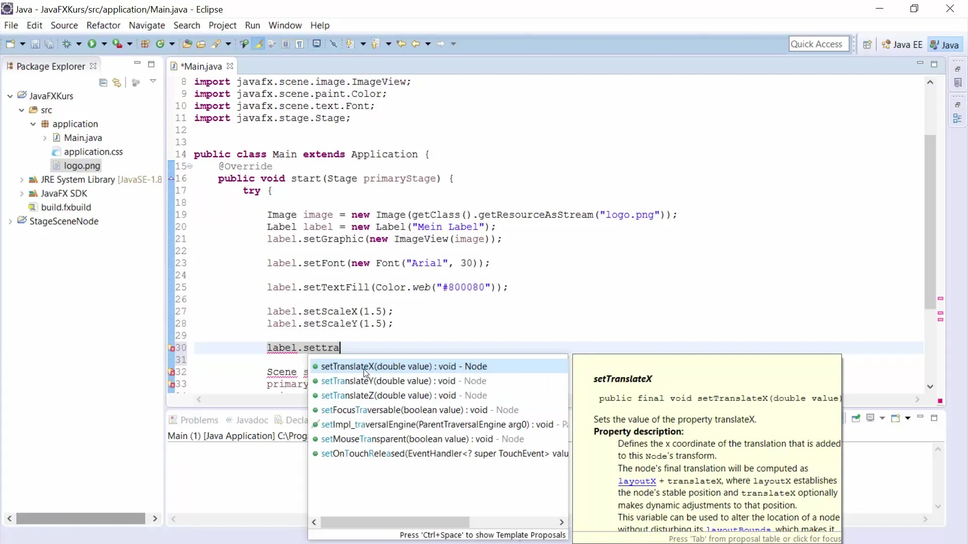 Labels dans JavaFX : les utiliser efficacement Labels en JavaFX : les utiliser efficacement