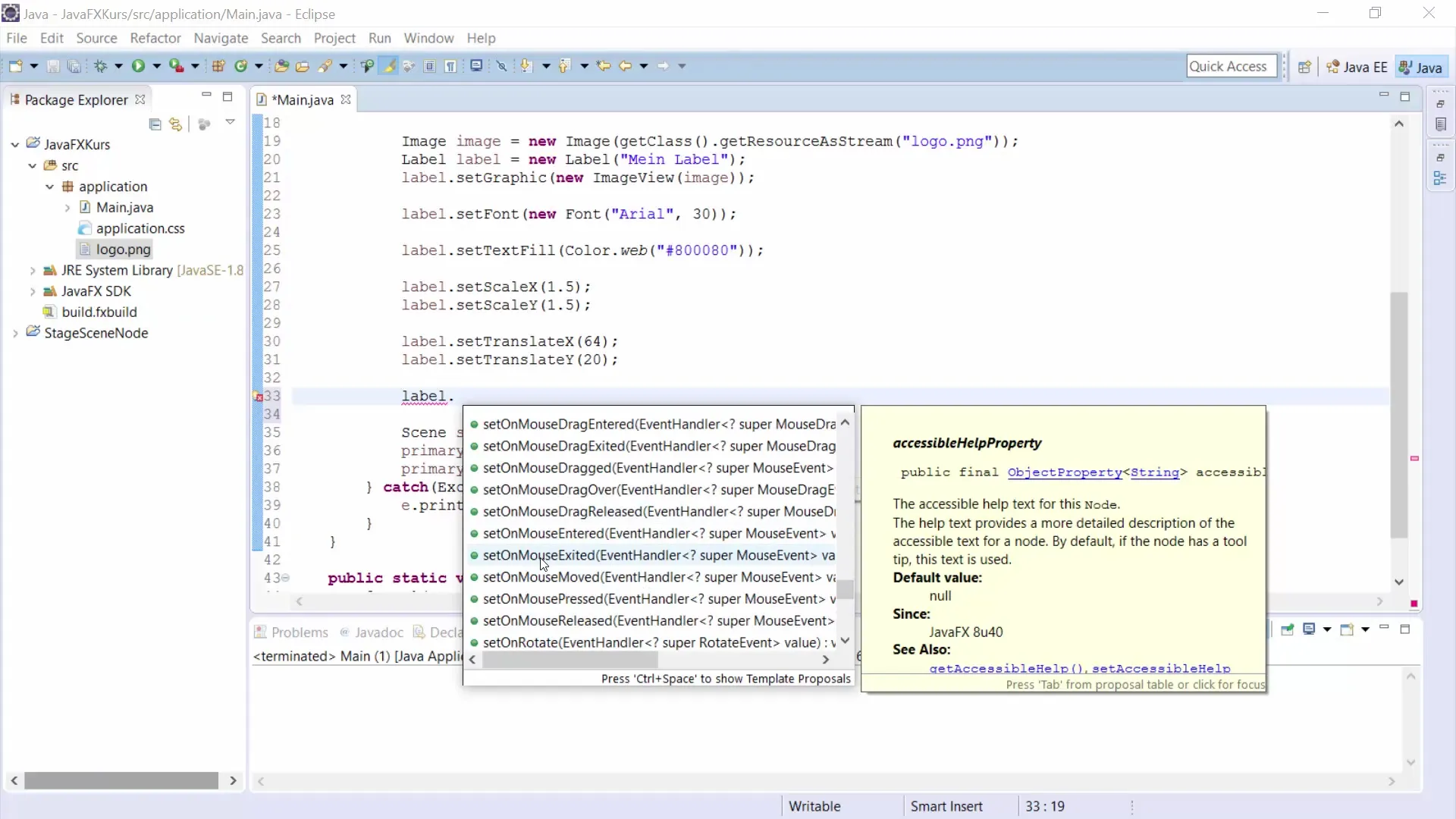 Labels dans JavaFX : les utiliser efficacement Labels en JavaFX : utilisation efficace