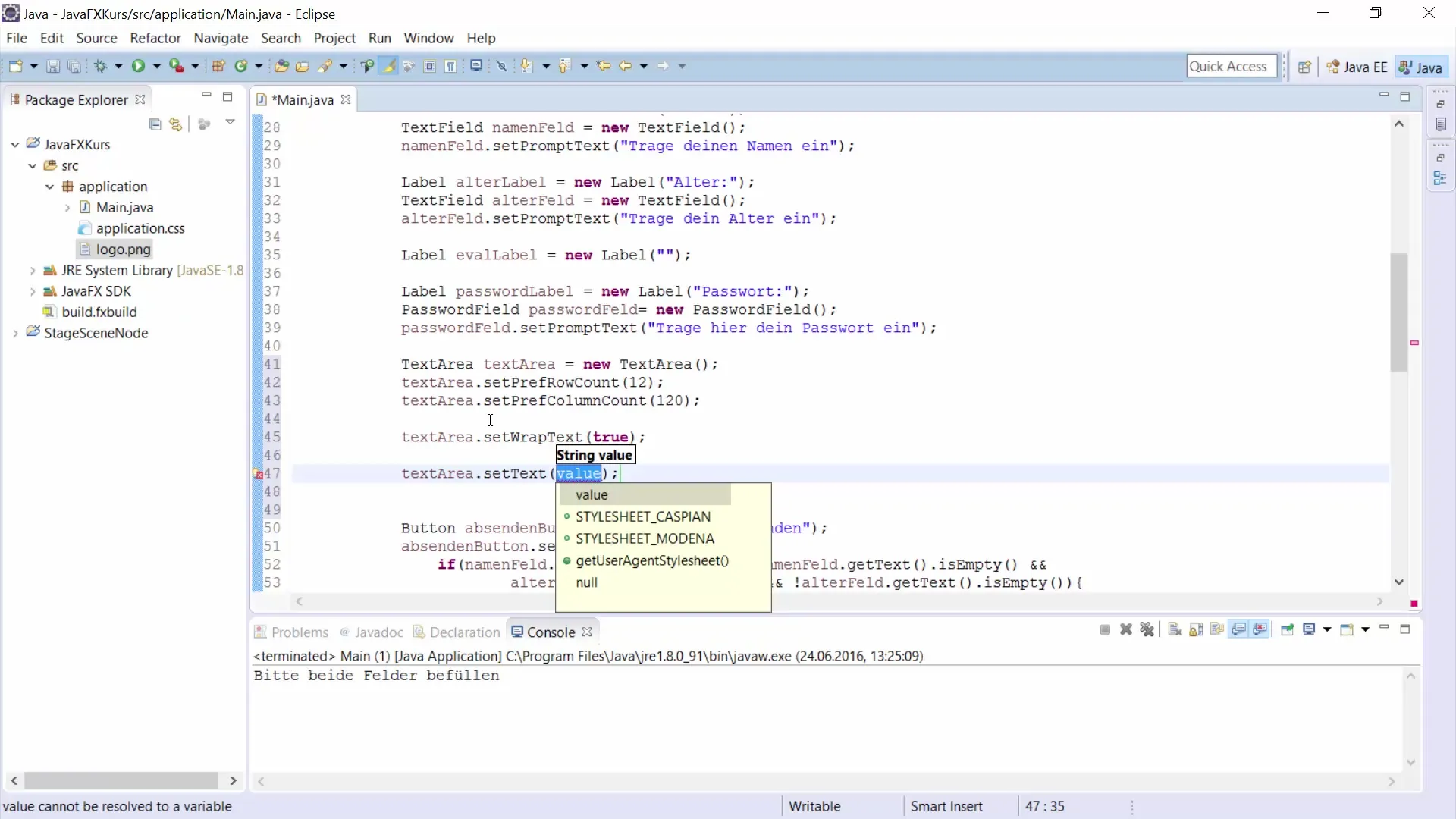 TextArea intégré efficacement dans JavaFX <TextArea>Intégrer efficacement dans JavaFX</TextArea>