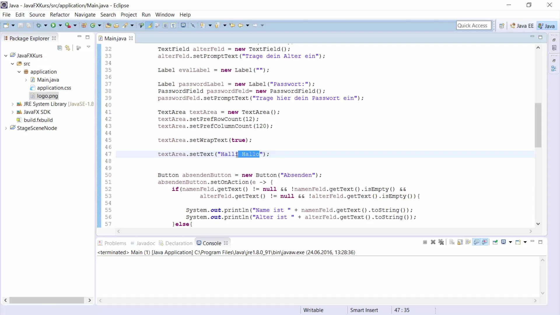 TextArea intégré efficacement dans JavaFX TextArea intégré efficacement dans JavaFX