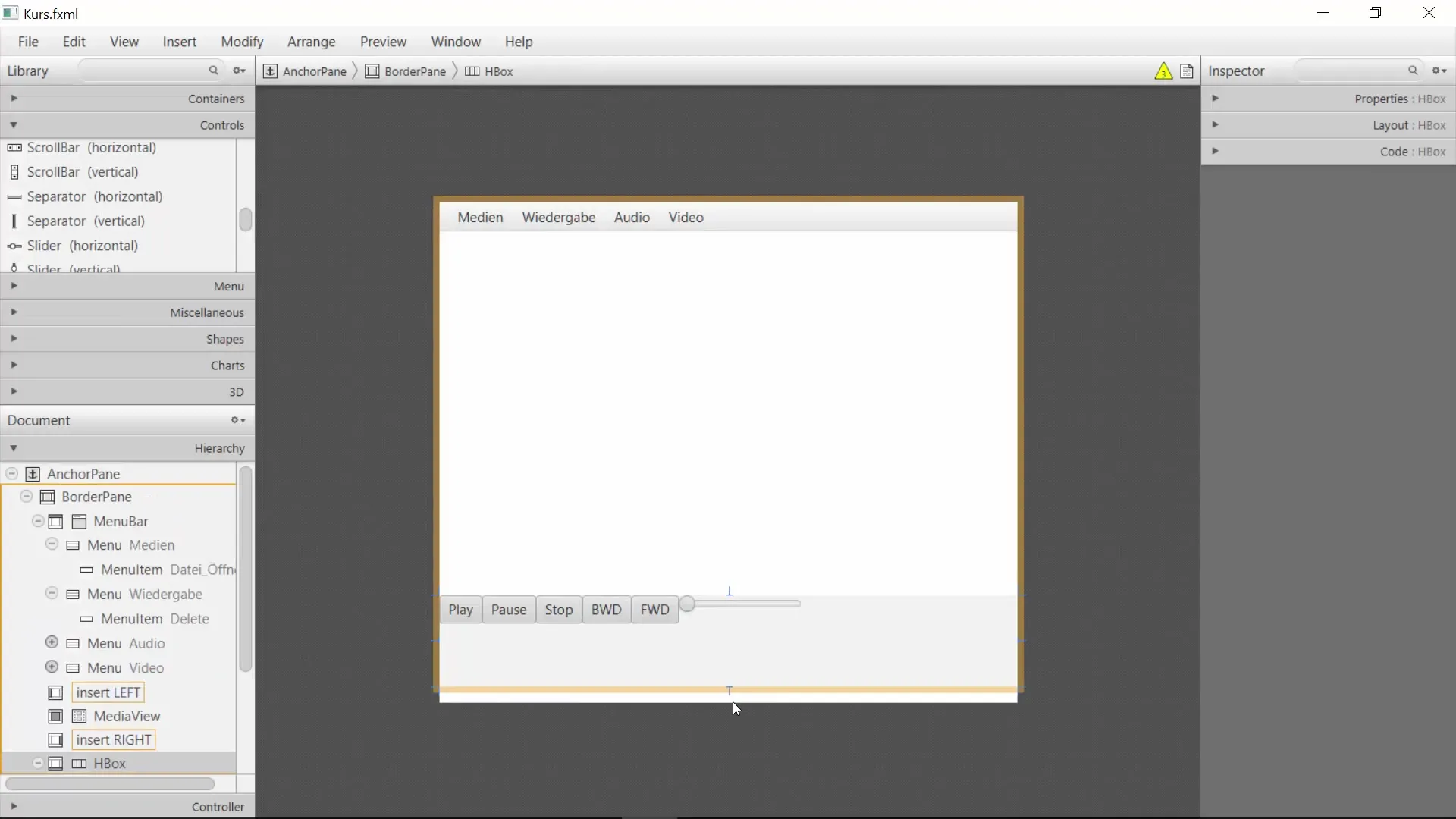 Medienplayer facilement créer avec JavaFX Créer un lecteur multimédia facilement avec JavaFX