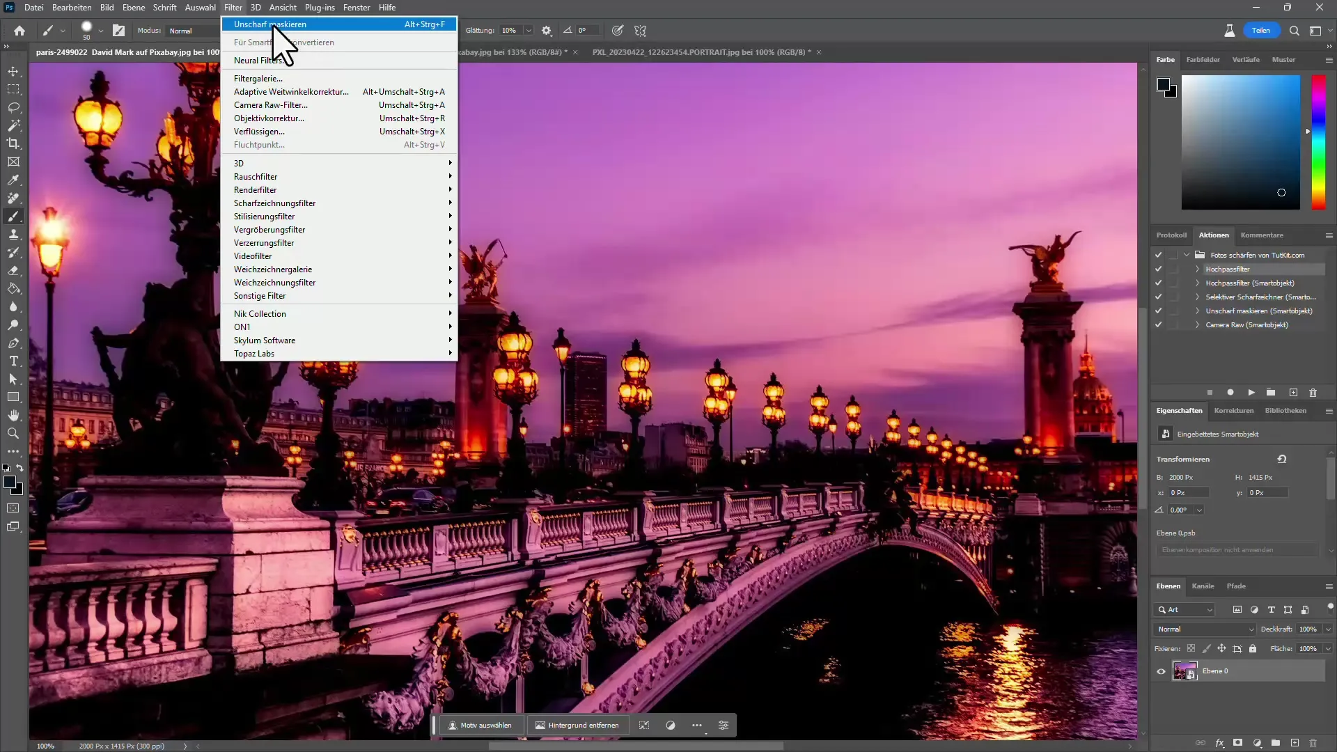 Effektive måter å skjerpe bilder i Photoshop på
