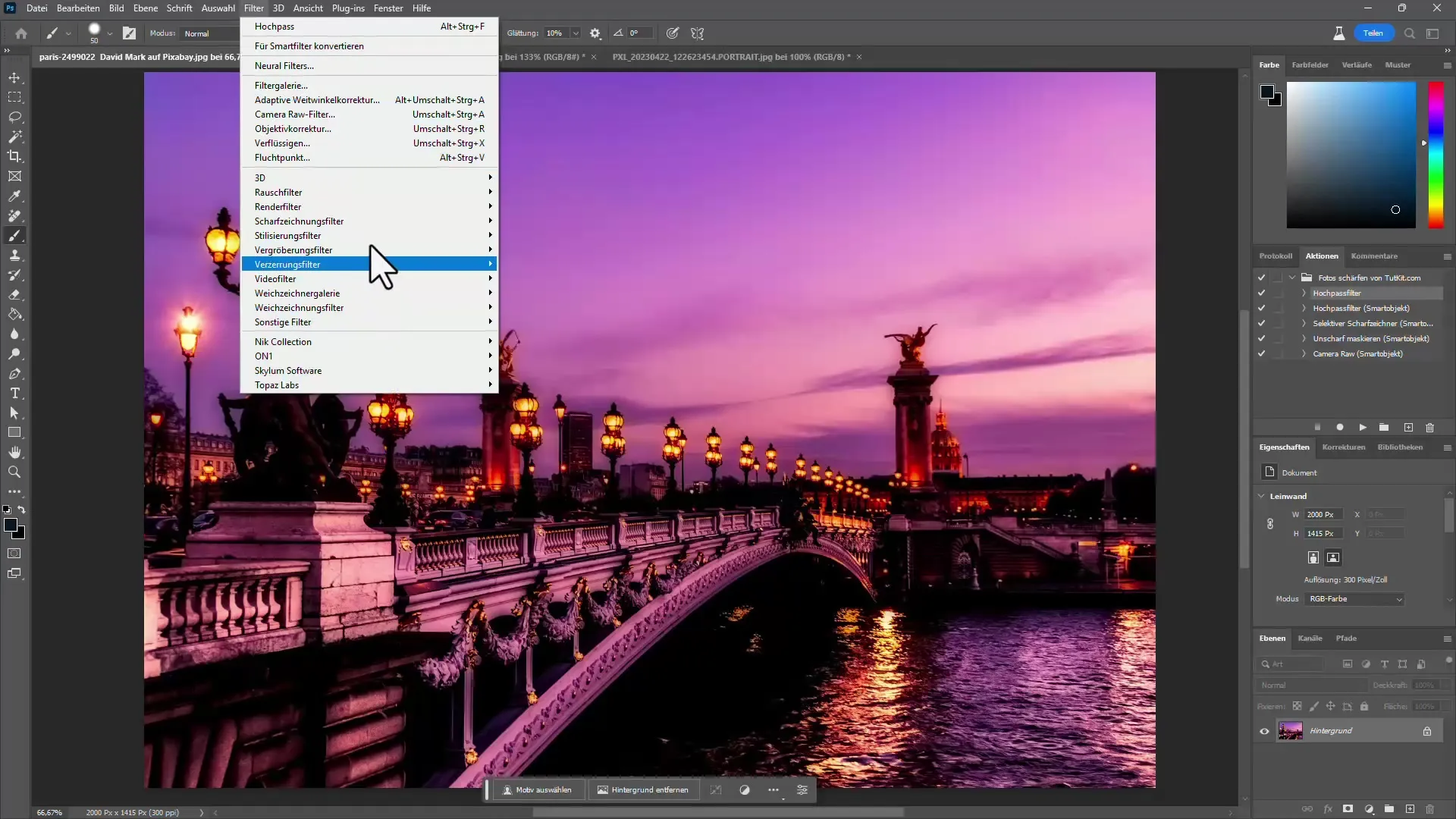 Effektive måter å skjerpe bilder i Photoshop på