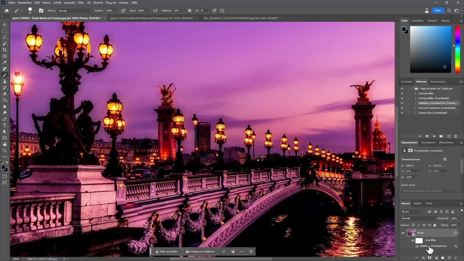 Effektive måter å skjerpe bilder i Photoshop på