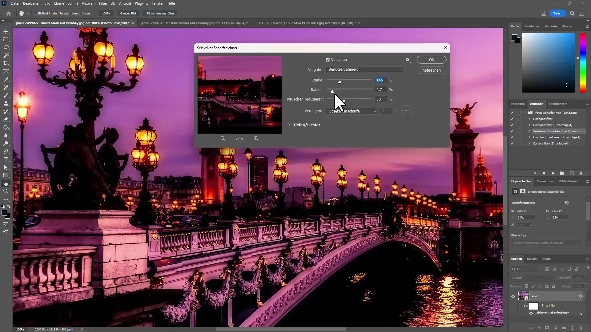 Effektive måter å skjerpe bilder i Photoshop på
