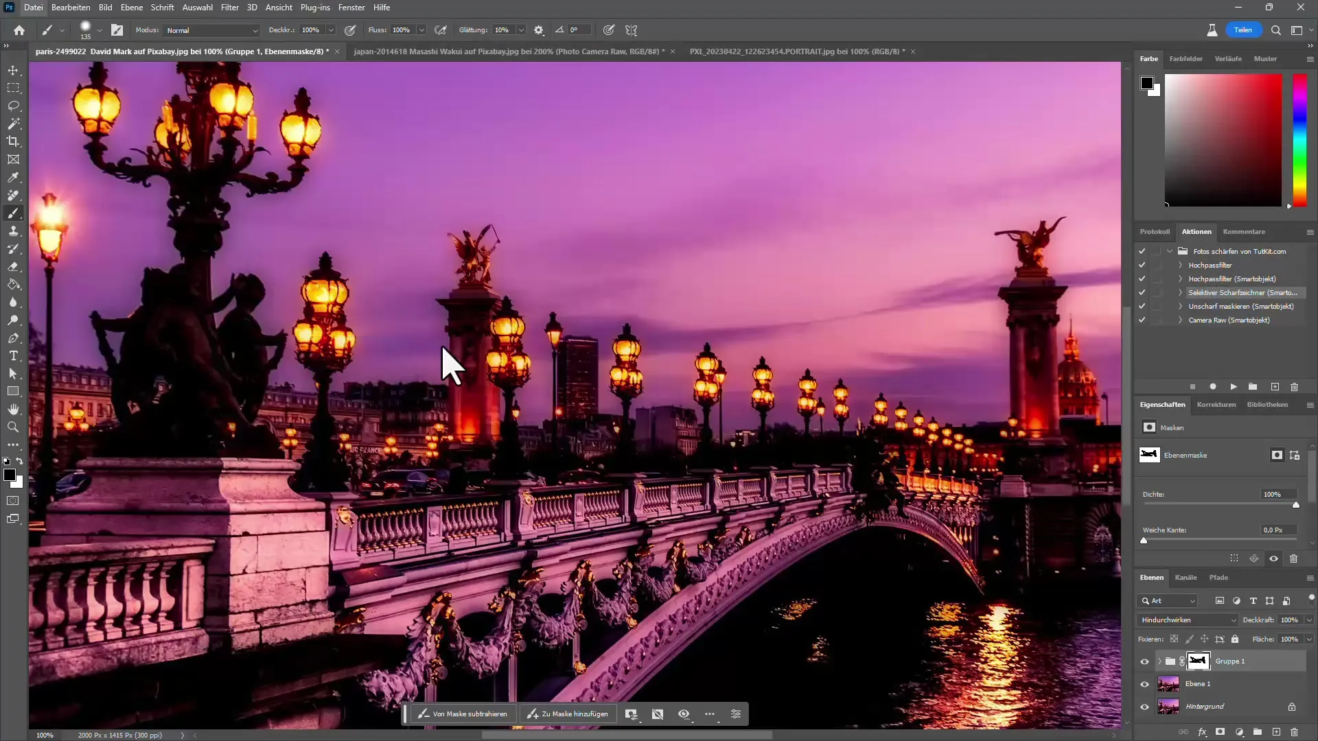 Effektive metoder å skjerpe bilder i Photoshop
