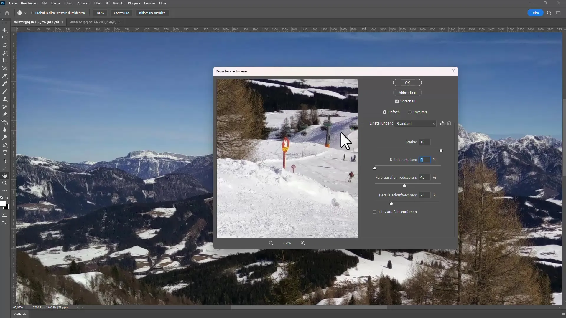 Reduser støyen på bilder: Din trinnvise guide for Photoshop