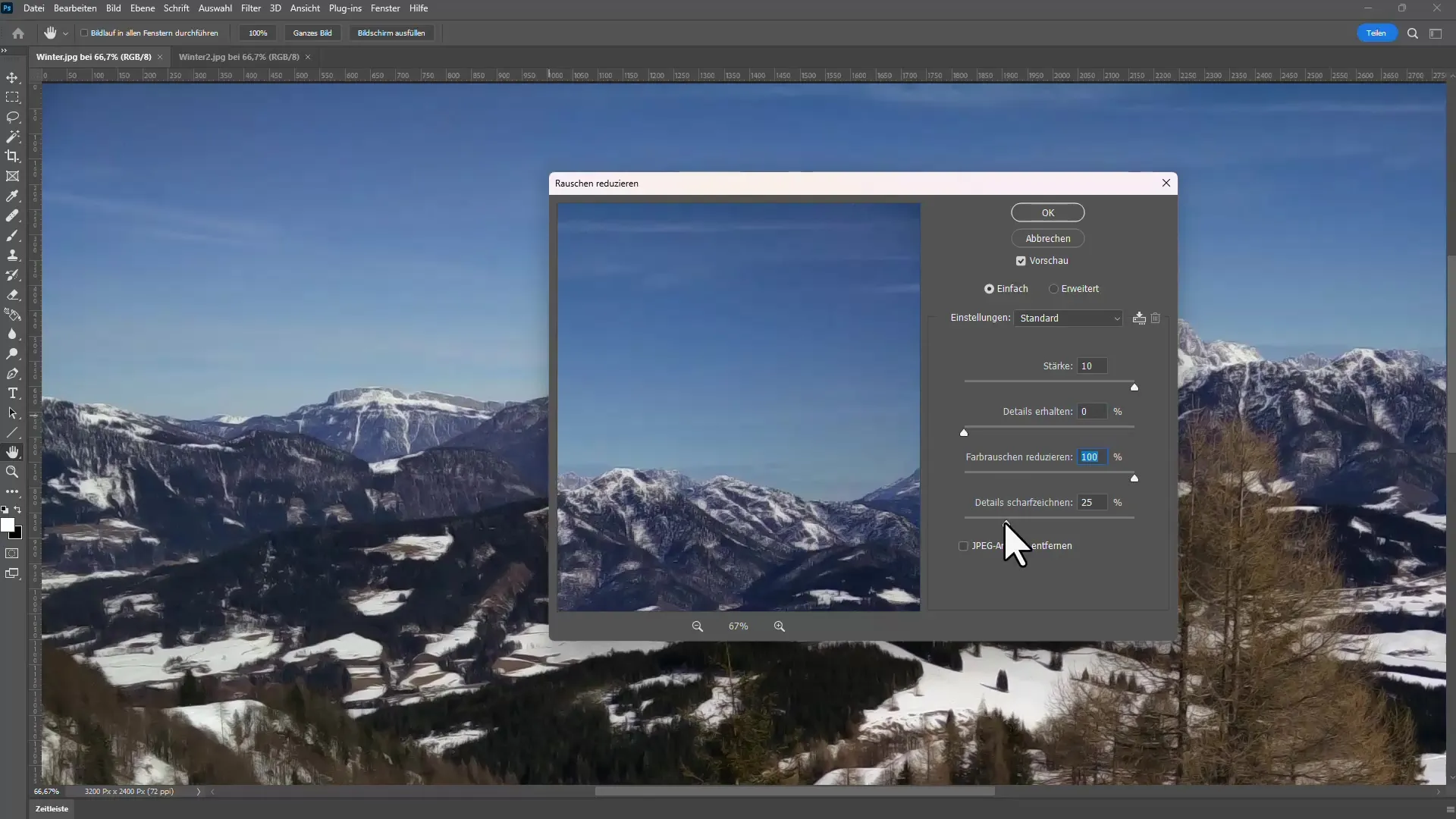 Reduser støyen på bilder: Din trinnvise veiledning for Photoshop