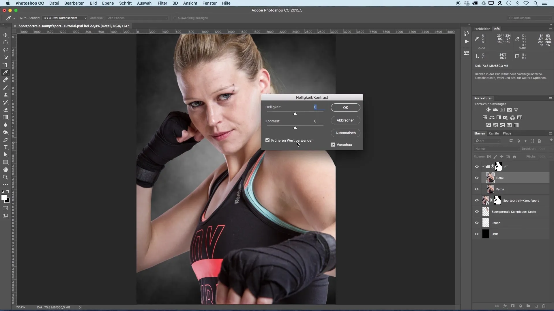 Retouching profissional para retratos esportivos com separação de frequência Retouching profissional para retratos esportivos com separação de frequência