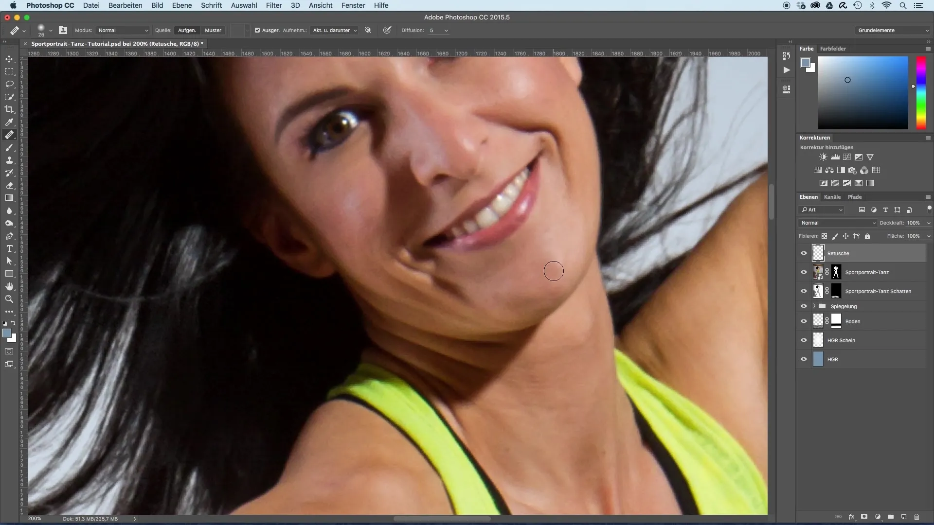 Edit sports portraits – Step-by-step retouching Edit sports portraits – Step-by-step retouching